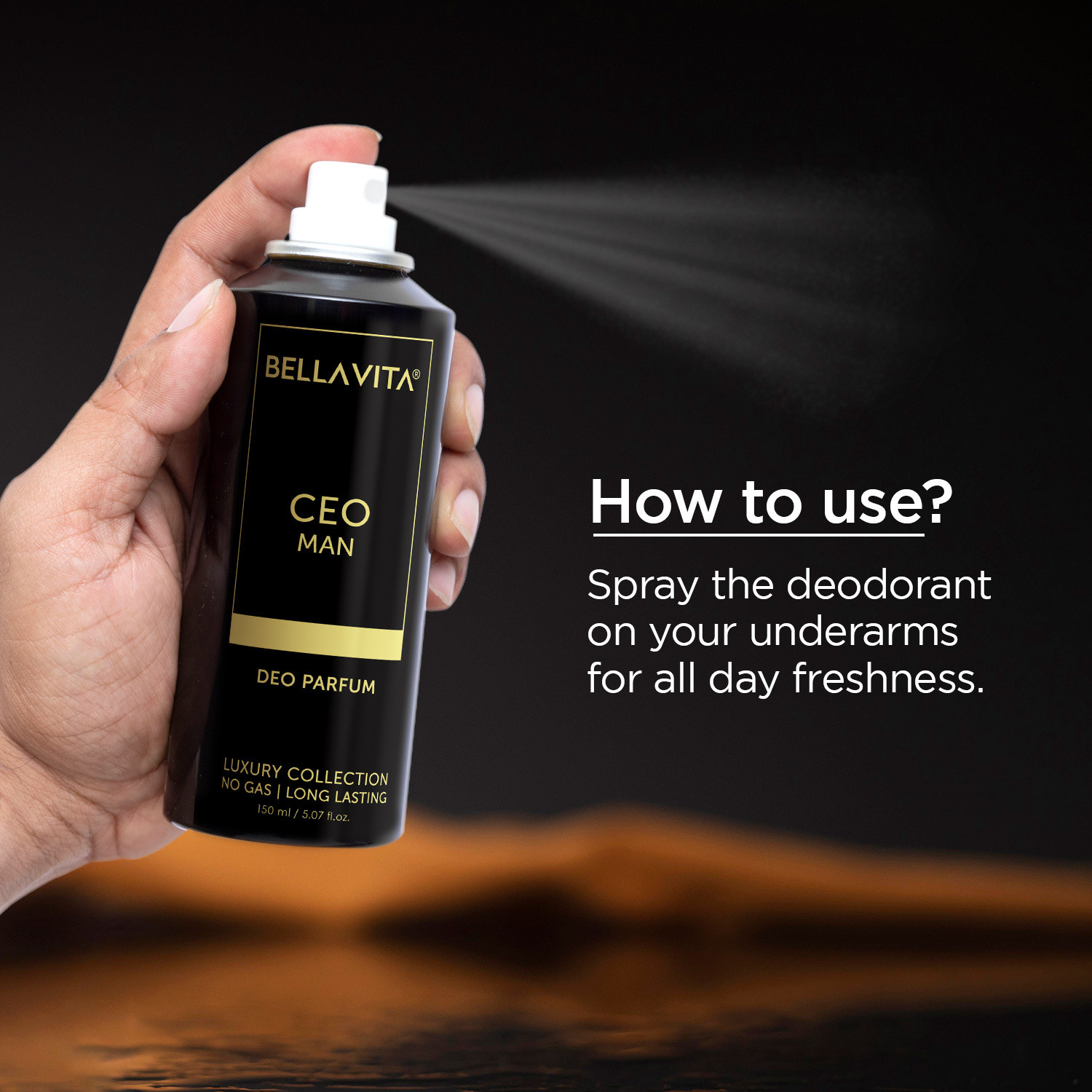 Image of BELLAVITA Deo Men's Body Parfum Combo|Long Lasting, No Gas Deodorant| Deodorant Spray - For Men