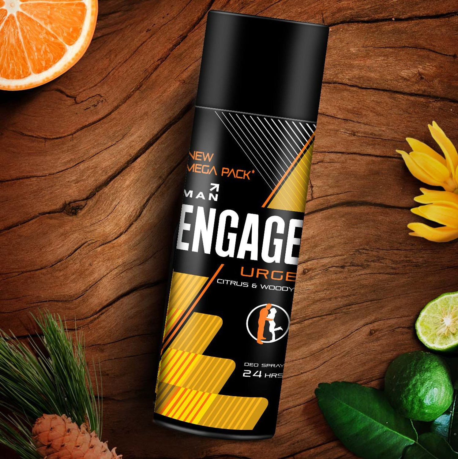 Image of Engage Urge & Mate Mega Pack Deo Combo for Men 220ml x2, Long Lasting Deo Spray Deodorant Spray - For Men