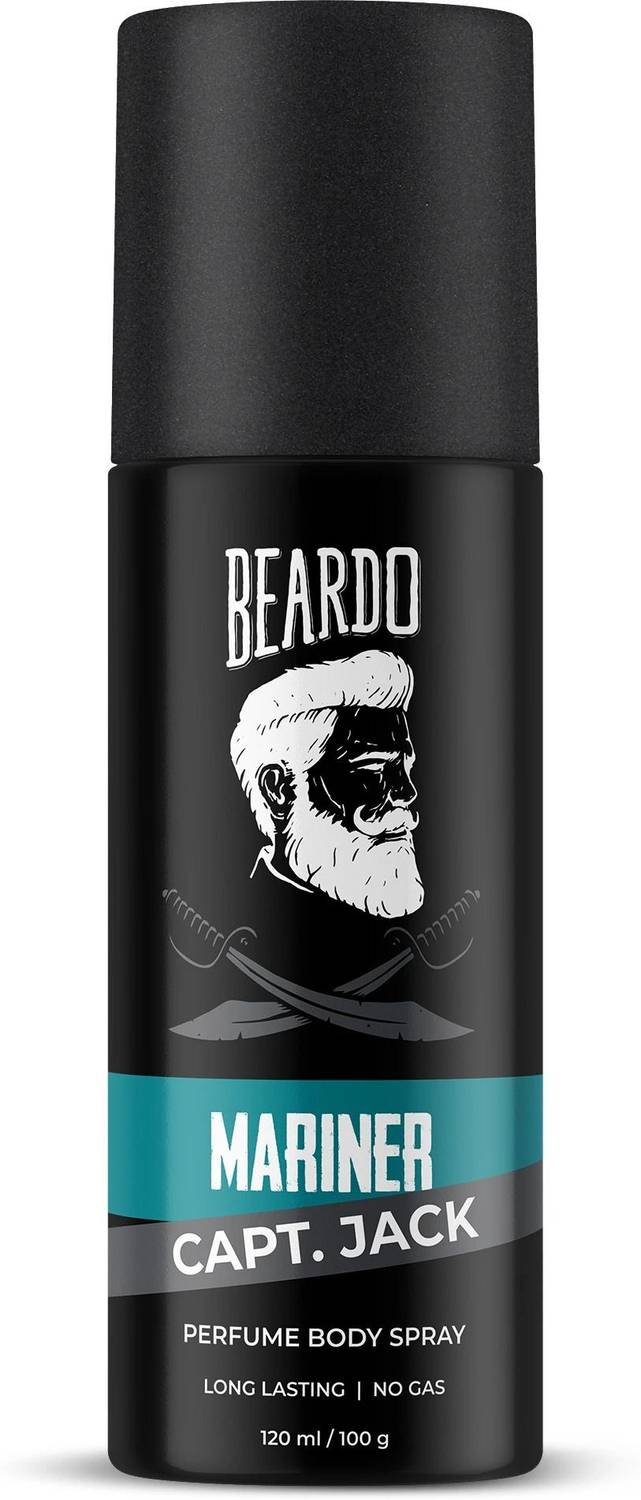 BEARDO Mariner Capt Jack Perfume Body Spray Long Lasting No Ga