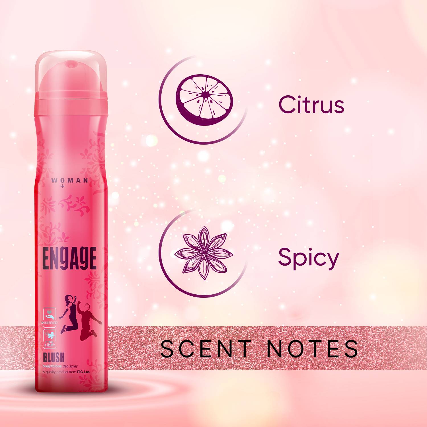 Engage Blush Deodorant Spray - 150 ml - Image 3