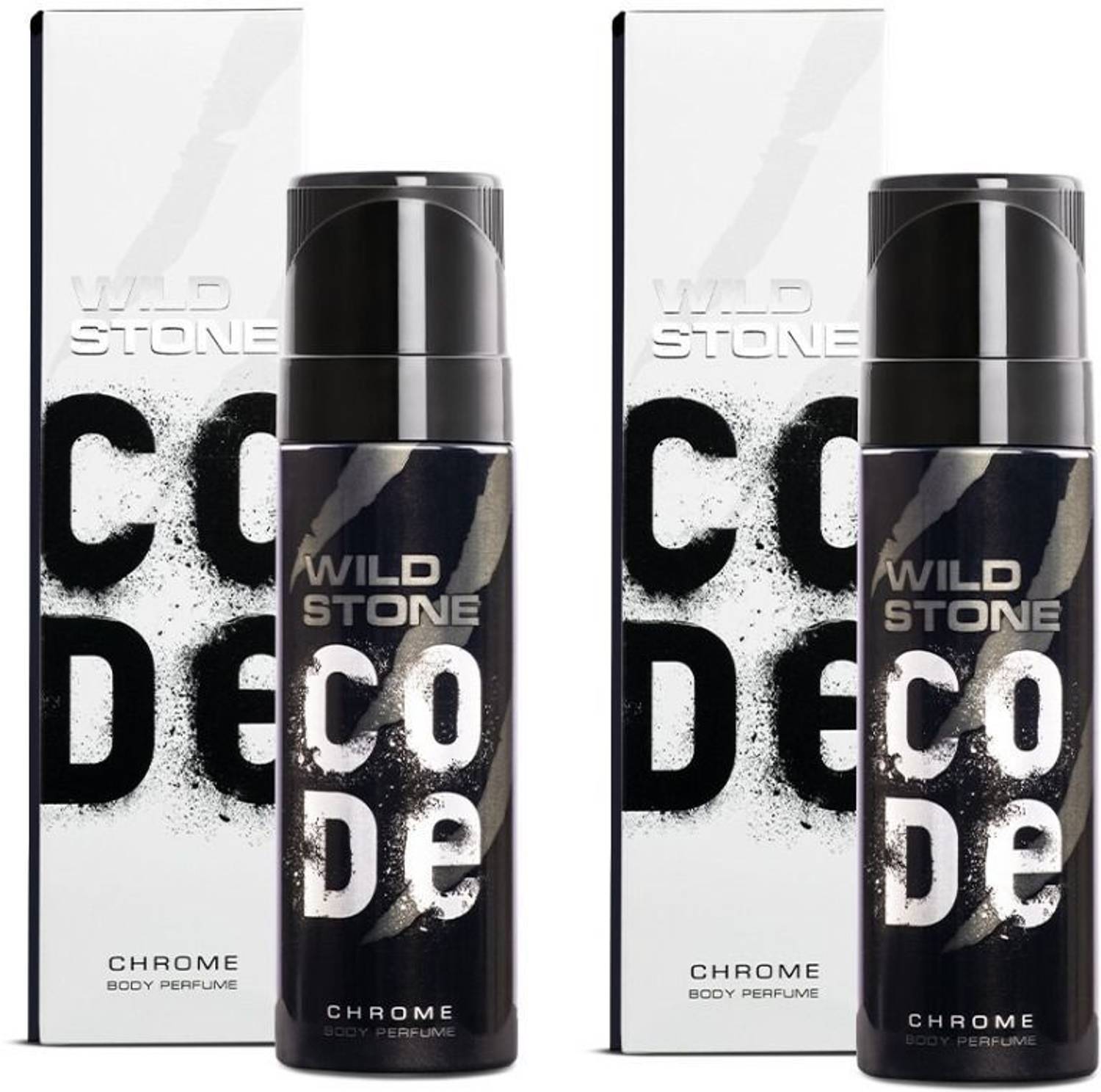 Wild Stone CODE Chrome-Combo Body Spray - For Men (300 ml, Pack