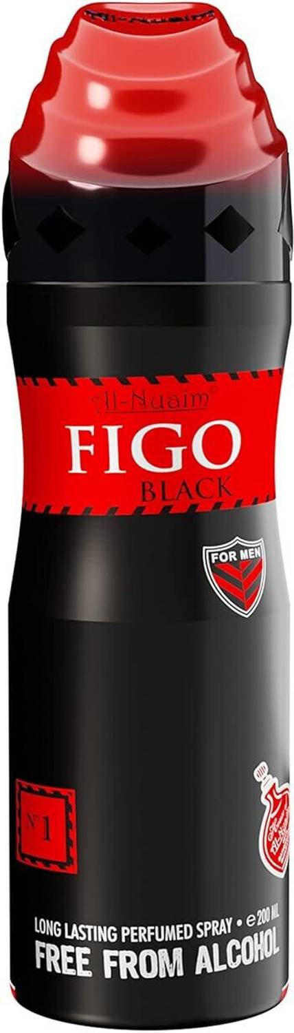 Al Nuaim AL_NUAIM_DEO_FIGO_BLACK_PACK_OF_1(200ML*1) Body Spray  -  For Men & Women
