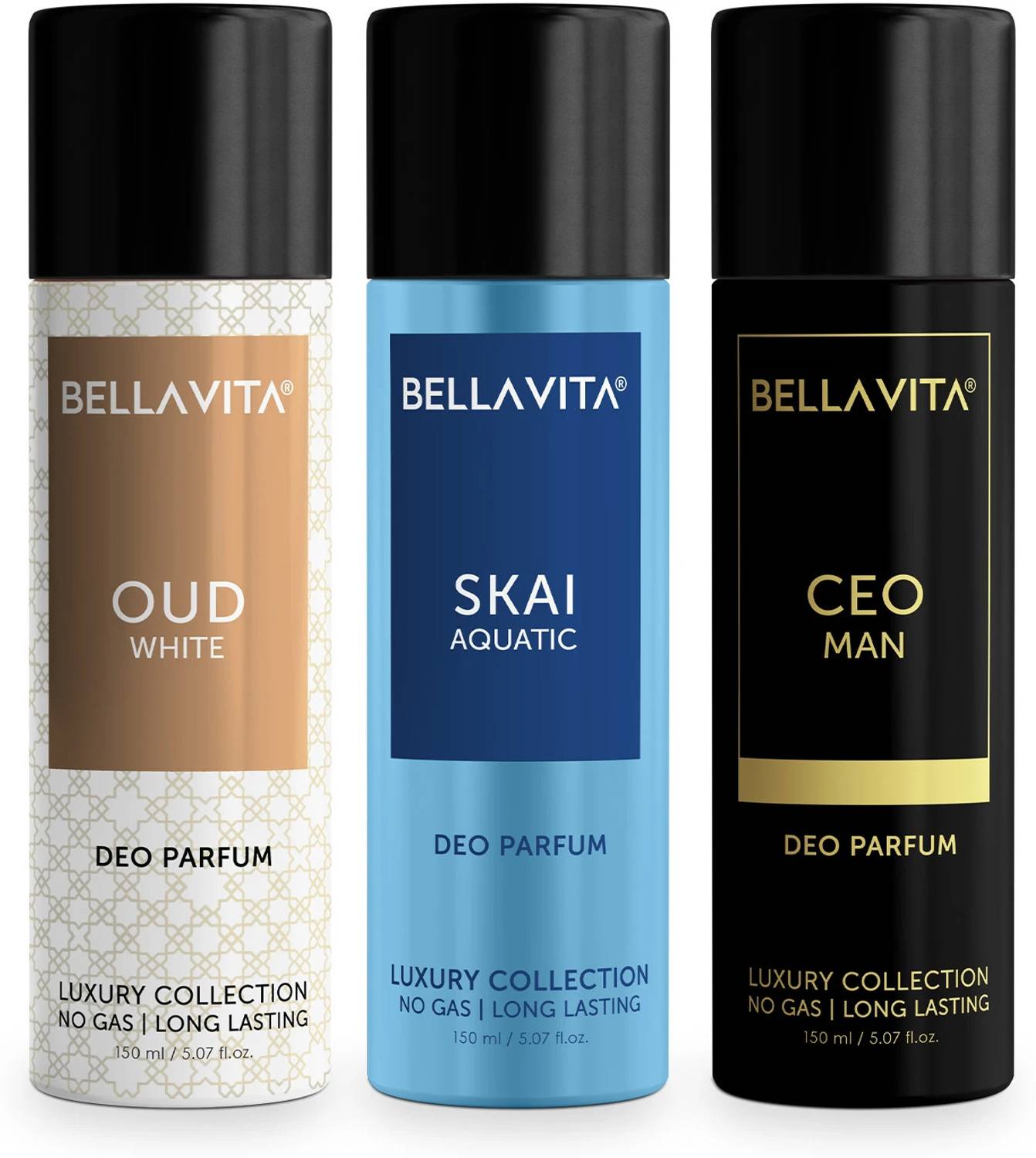 BELLAVITA Men's Body Parfum Combo 300ml - Image 1