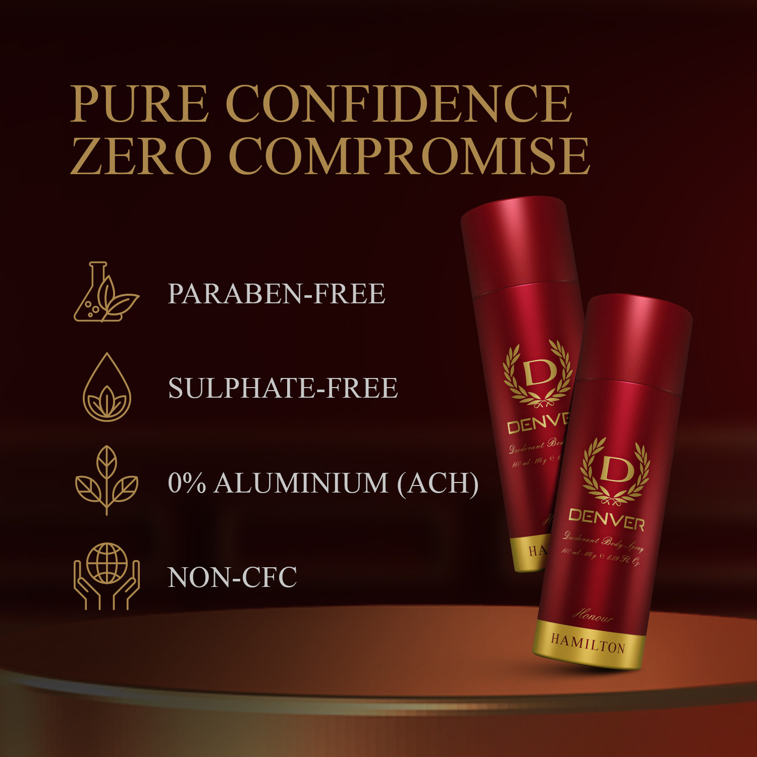 Image of DENVER Honour Deodorant Spray - For Men (600 ml, Pack of 3)