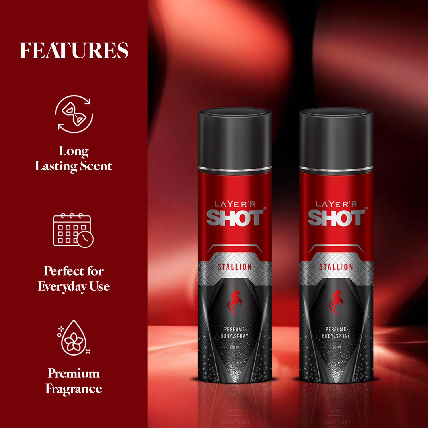 Image of LAYER'R Shot Stallion Deodorant Spray - For Men