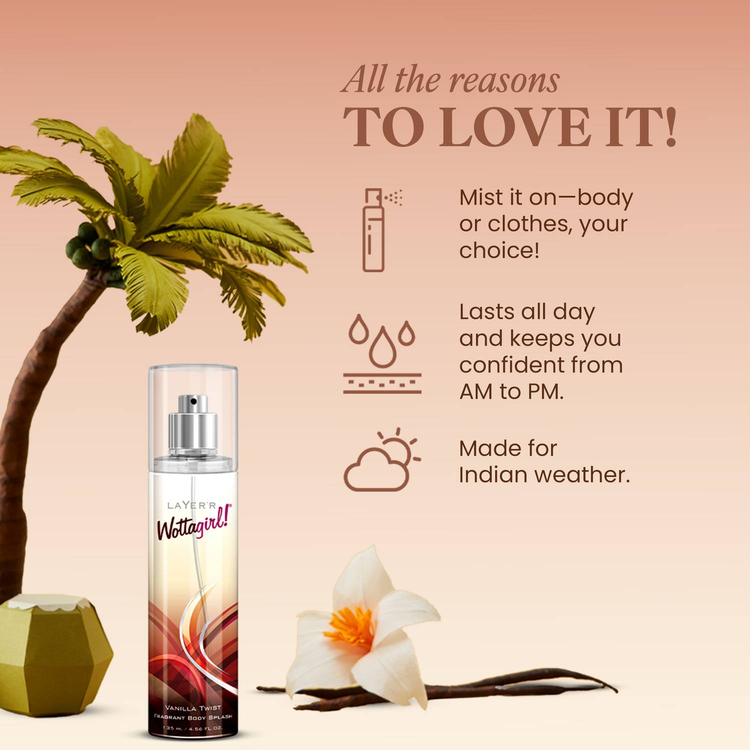 LAYER'R Vanilla Twist Body Spray - For Women - Image 4