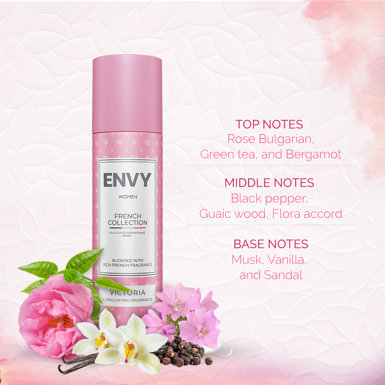 Image of Envy Victoria French-Collection Perfume Deodorant Spray - For Women