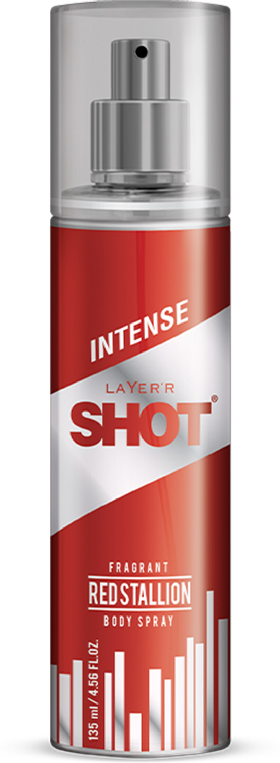 Image of LAYER'R SHOT RED STALLION 135ml Body Spray - For Men