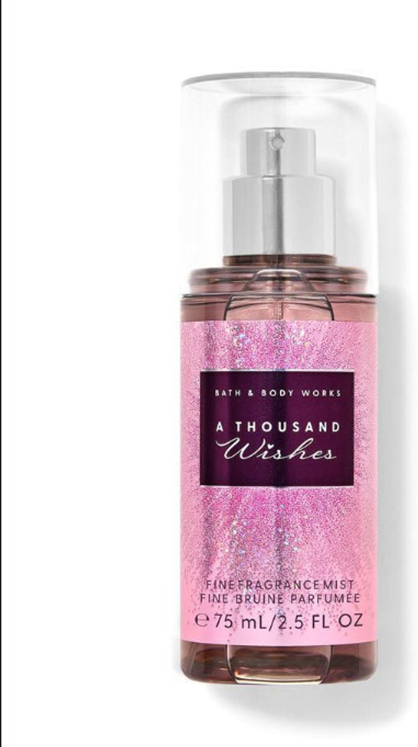 Image of BATH & BODY WORKS A Thousand Wishes Mist Travel Size New Body Mist - For Women