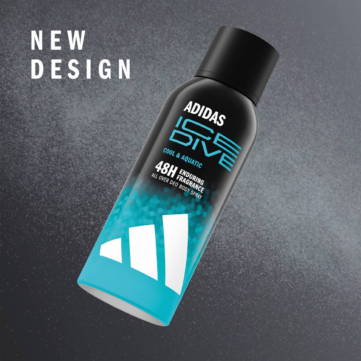 ADIDAS Ice Dive Cool & Aquatic 48H Deodorant Spray - 100ml - Image 1