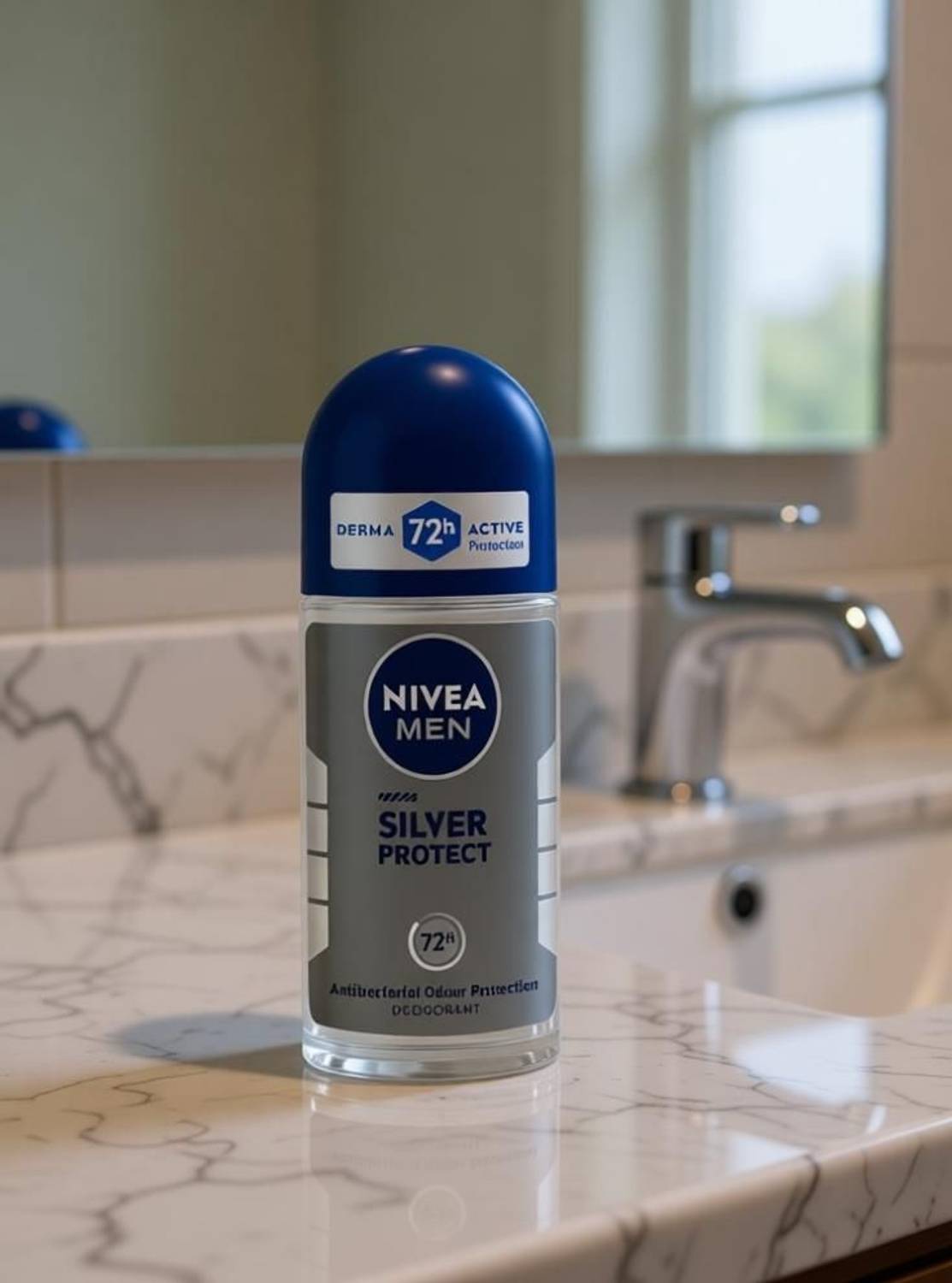 Nivea Men Silver Protect 72h Antibacterial Deodorant Roll-on - Image 2