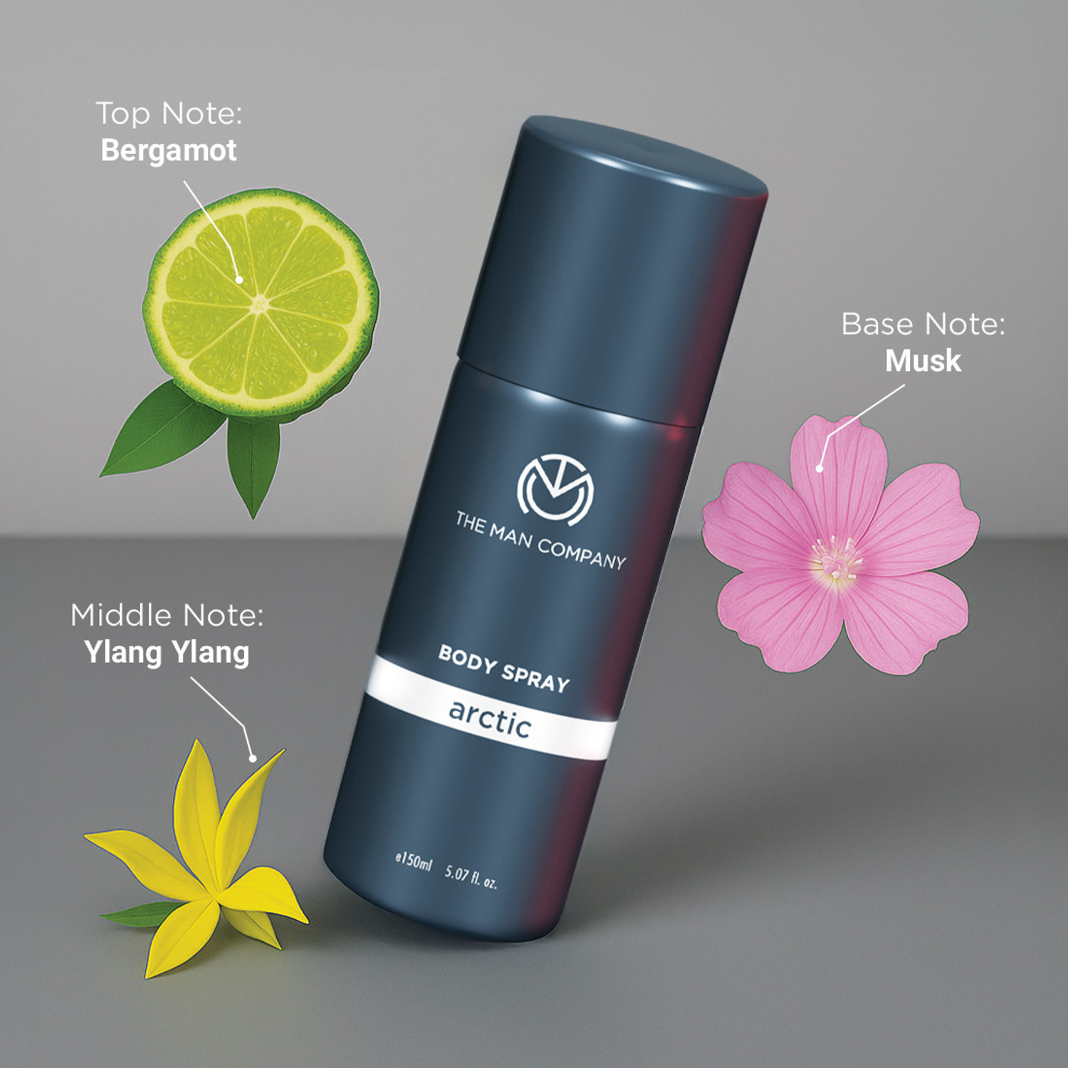Image of THE MAN COMPANY The Power Quad Deodorant Set - Arctic, Night, Fire and Ember Body Sprays Deodorant Spray - For Men