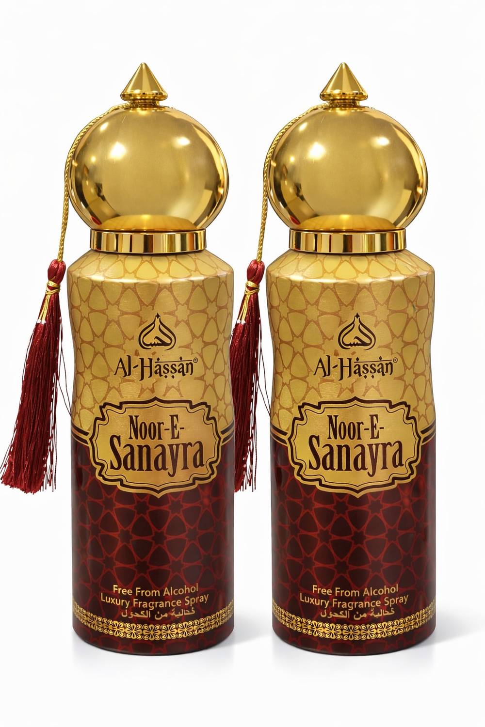 Al - Hassan Noor-E-Sanayra Luxury Perfumed Spray – Long Lasting Fragrance – Alcohol Free Body Spray  -  For Men & Women