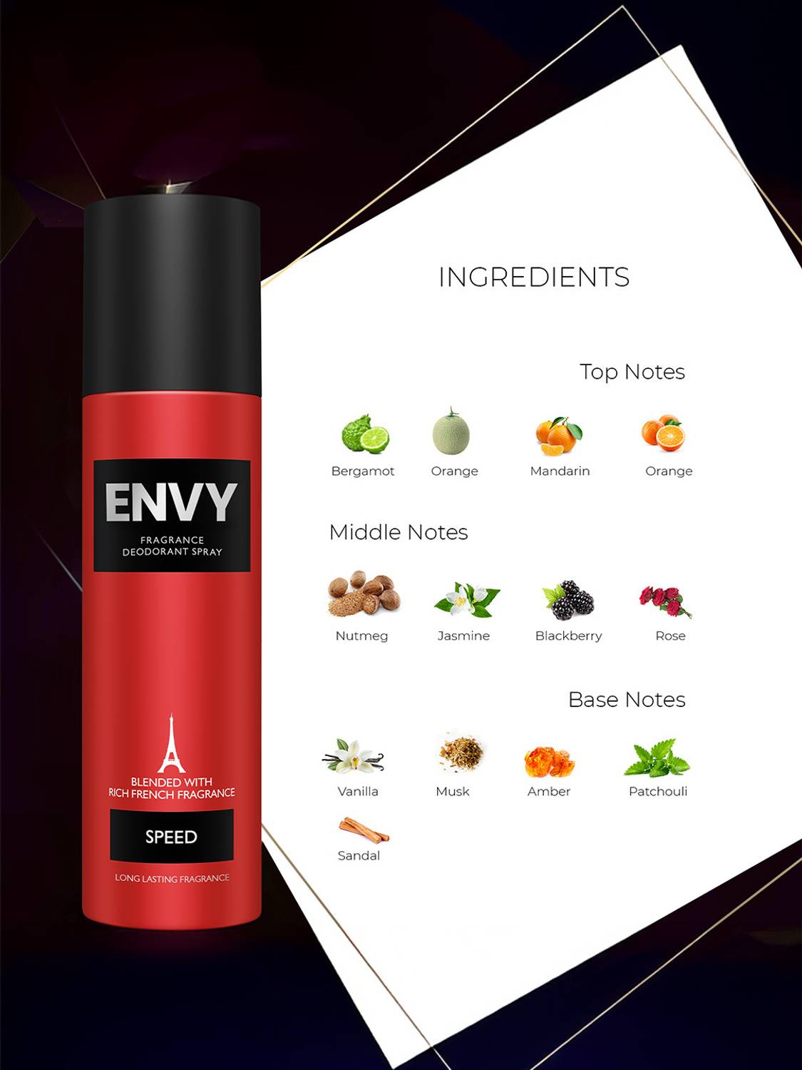 Envy Speed Deodorant Spray 120 ml - Image 3