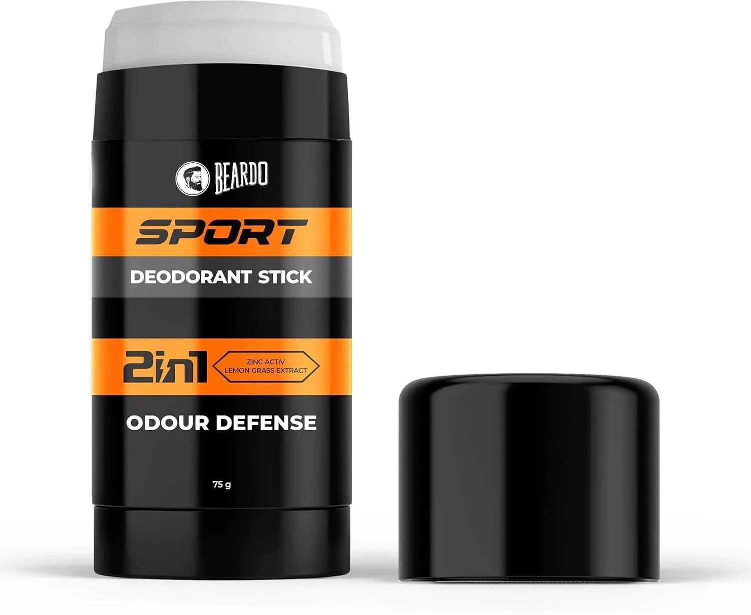 Image of BEARDO Sport Deodorant Stick | | Long Lasting Freshness | Odour Defense Zinc Activ Deodorant Roll-on - For Men