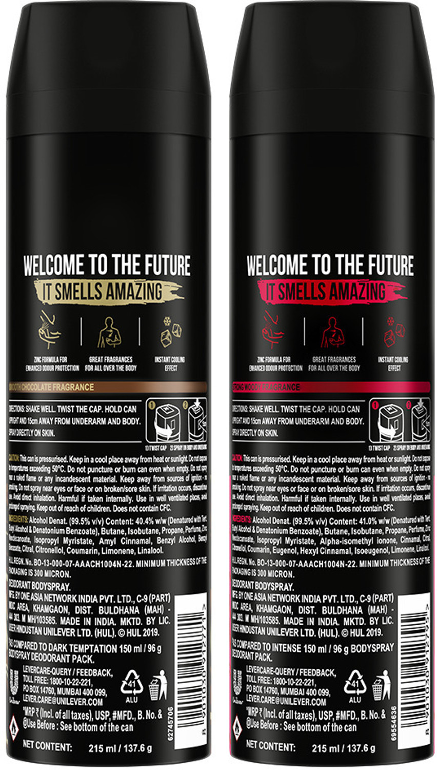 Image of AXE Dark Temptation & Intense Deodorant Spray - For Men
