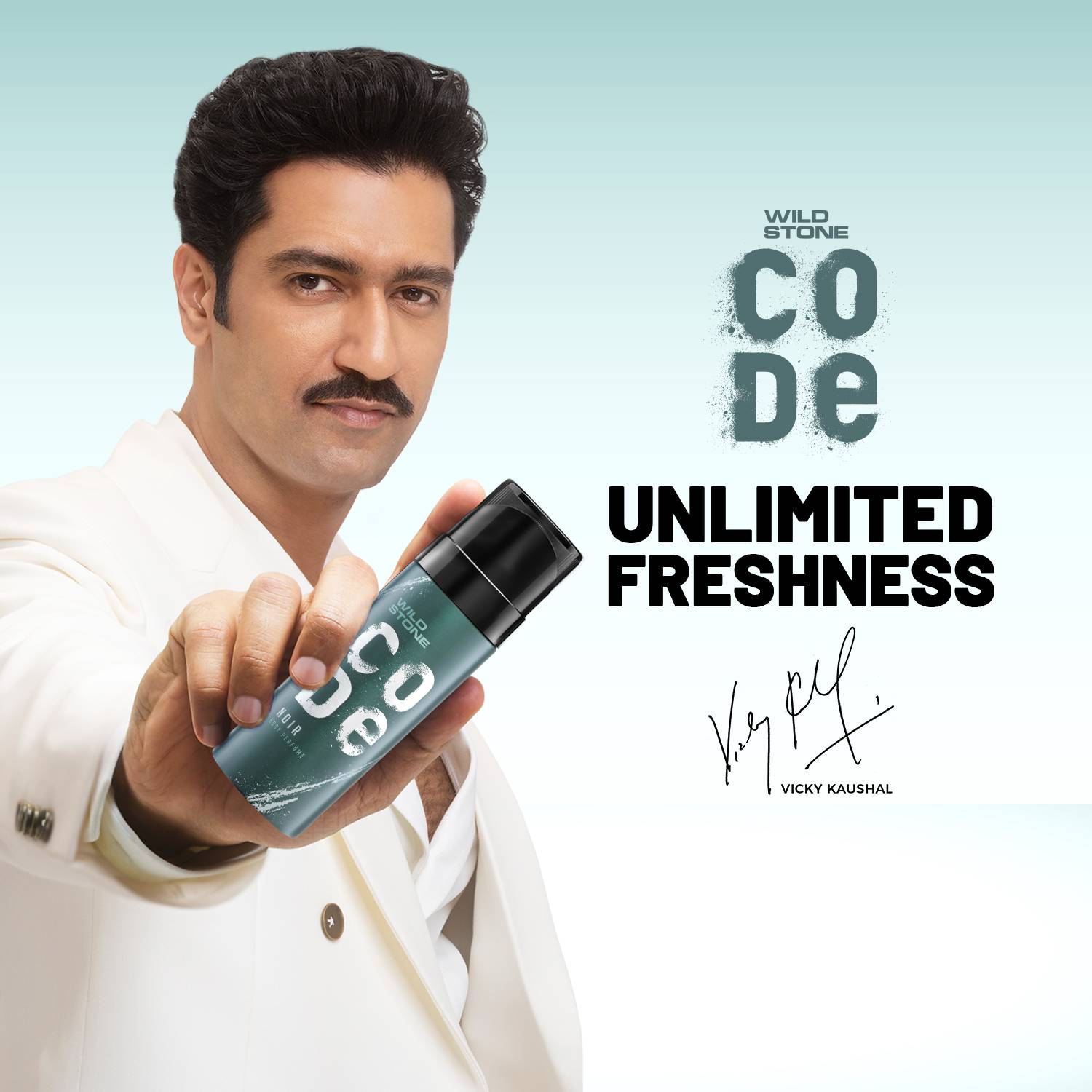 Wild Stone CODE Noir Long Lasting Deo for Men, 150ml - Image 2