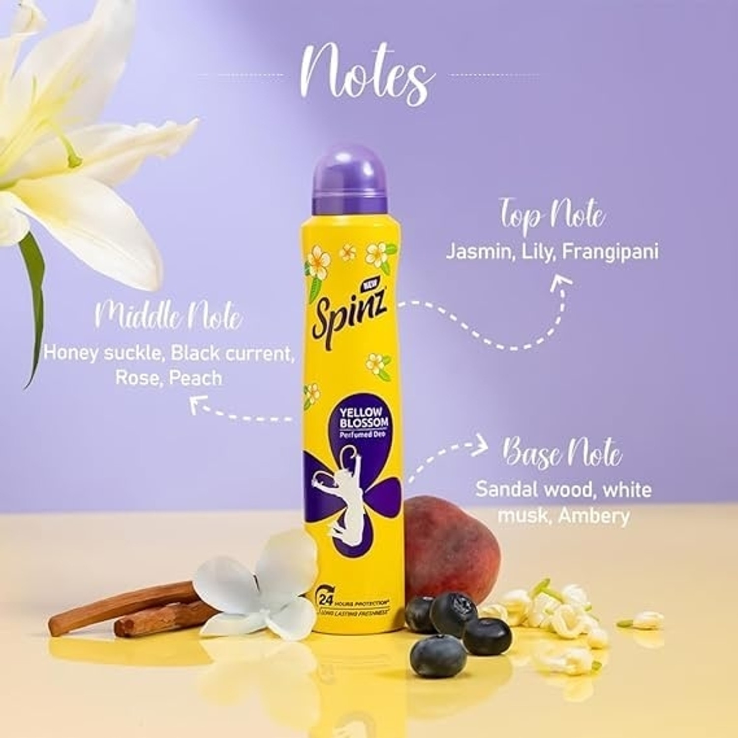 Image of Spinz Yellow Blossom Deo Body Spray - For Men & Women