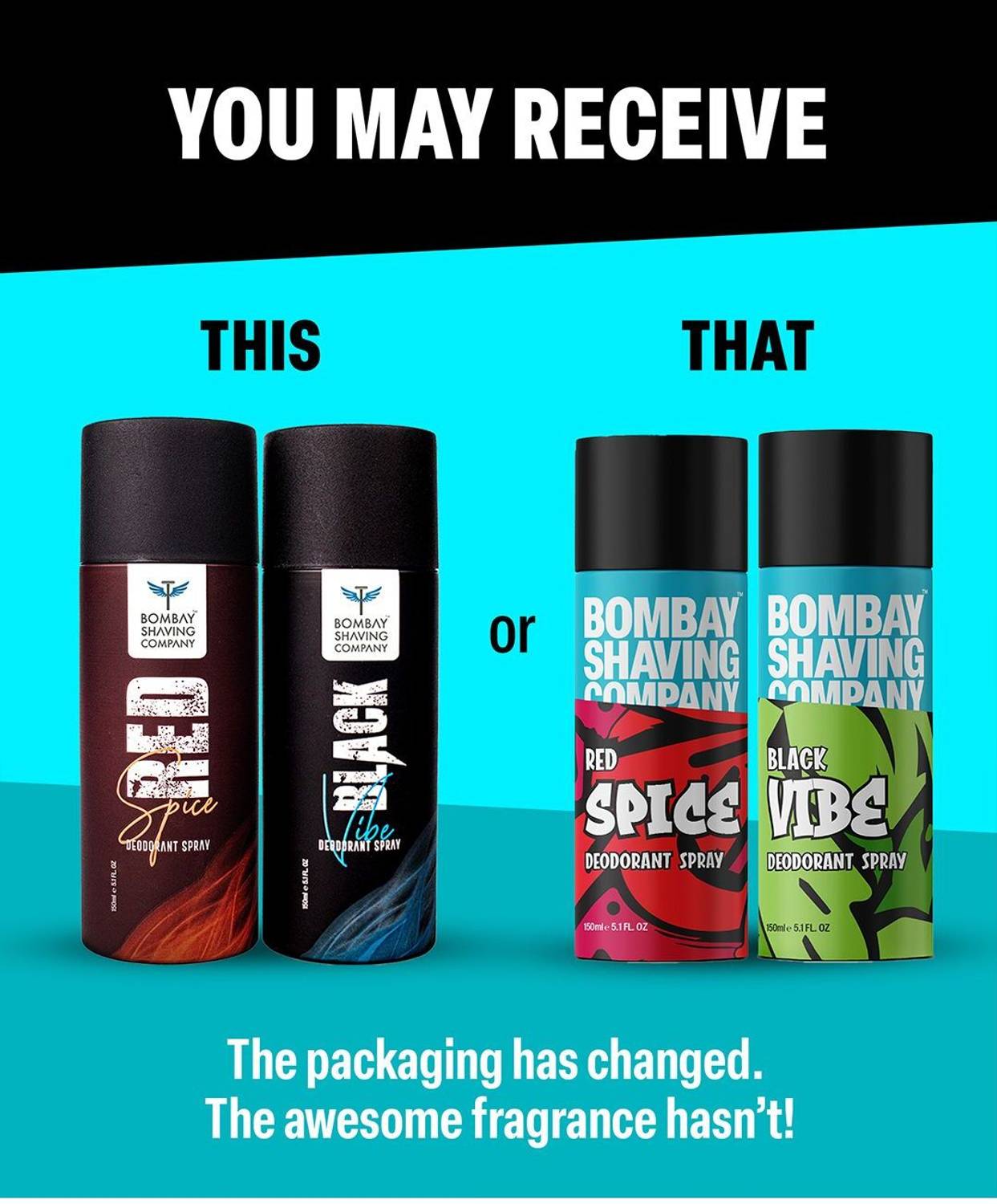 Bombay Shaving Company Red Spice & Black Vibe 150ml x 2 Deodorant - Image 3