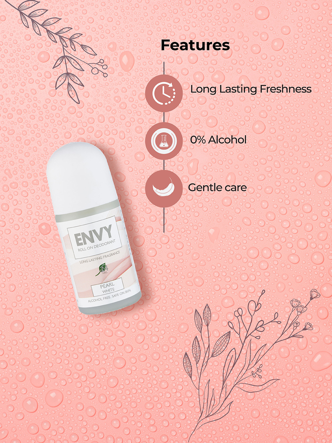 Image of Envy Pearl White II Long Lasting Deodorant Roll-on - For Women