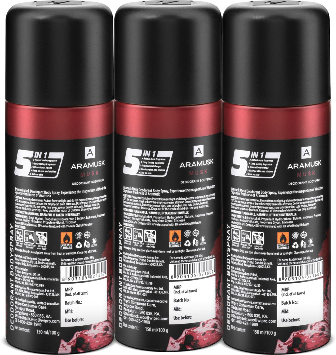 Image of ARAMUSK Musk Everyday Wear Body Deodorant Spray - For Men