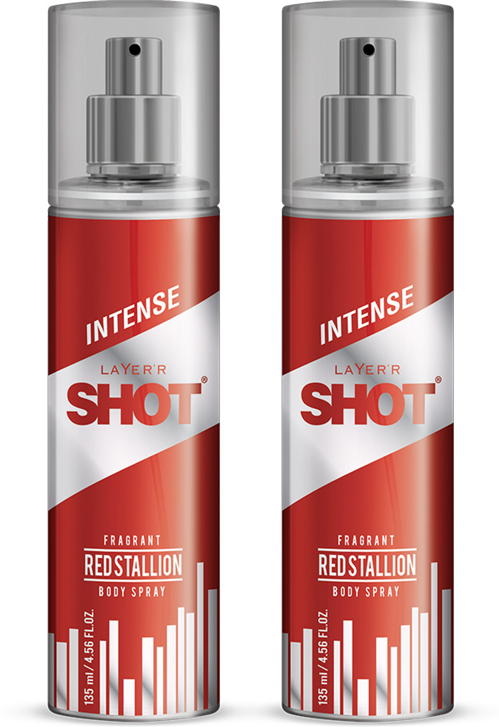 Image of LAYER'R Shot Red Stallion Lasting Body Spray - For Men