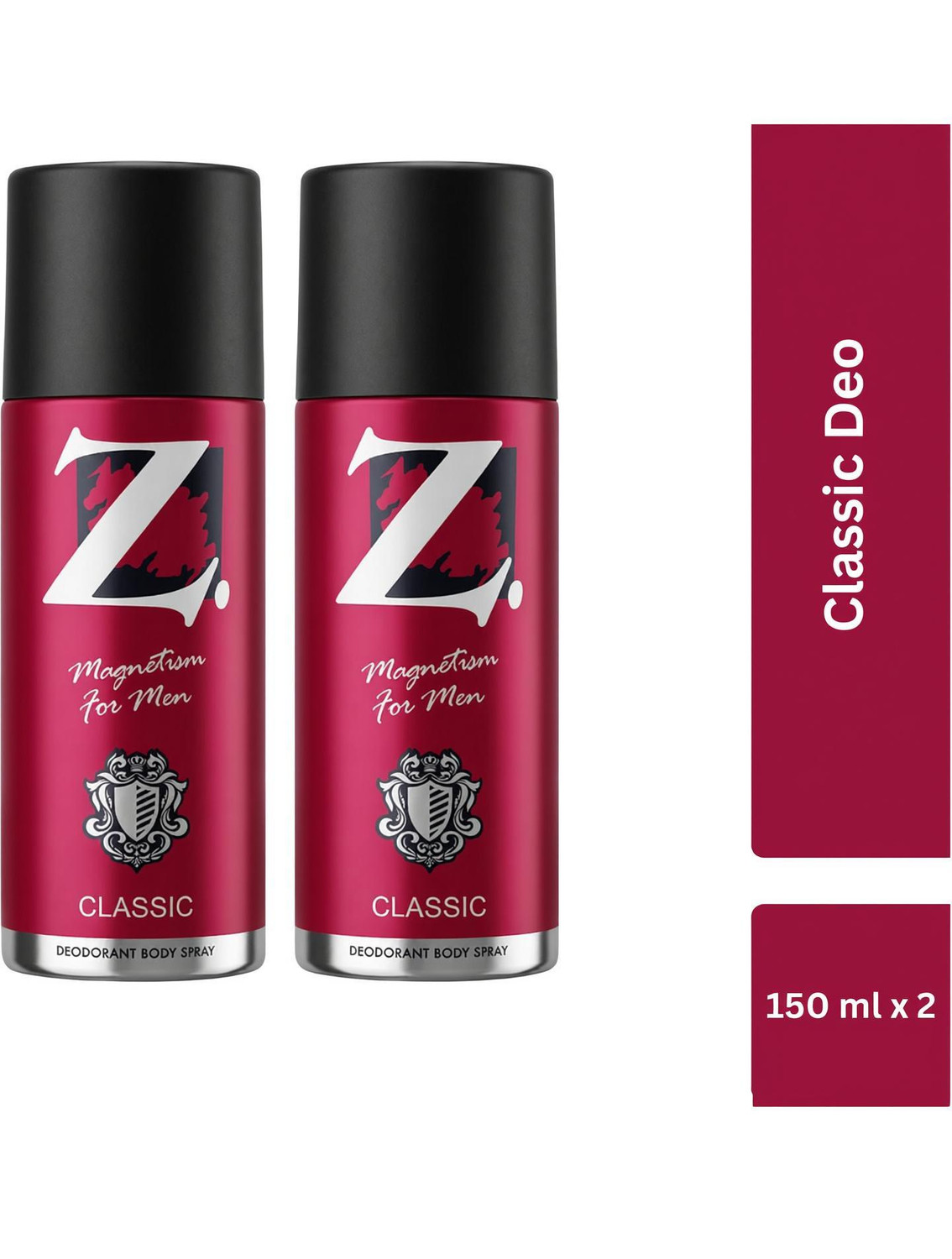 Z - Magnetism for Men DEO 150ML PACK OF 2 (300ML) Deodorant Spray  -  For Men
