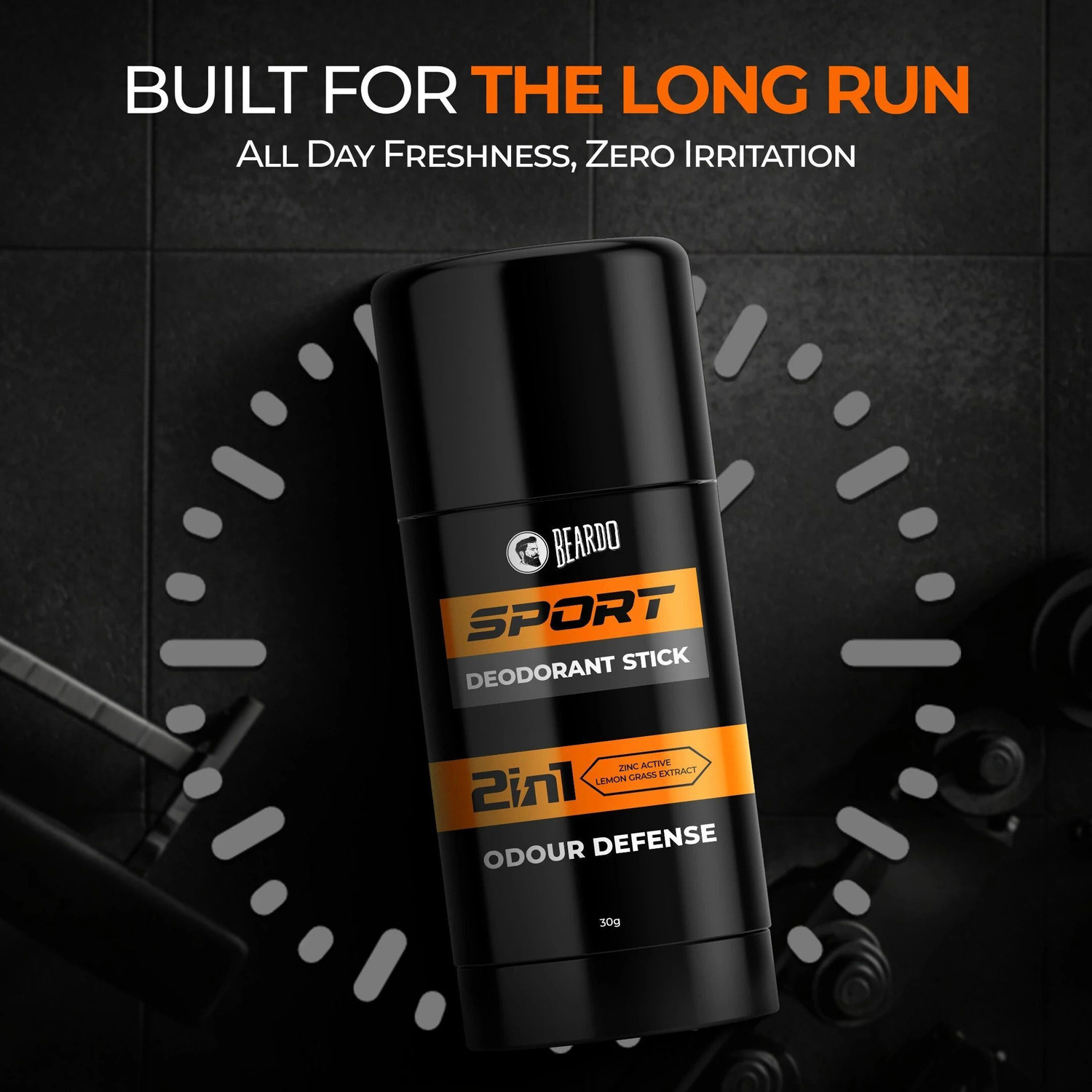 Image of BEARDO Sport Deodorant Stick | | Long Lasting Freshness | Odour Defense Zinc Activ Deodorant Roll-on - For Men