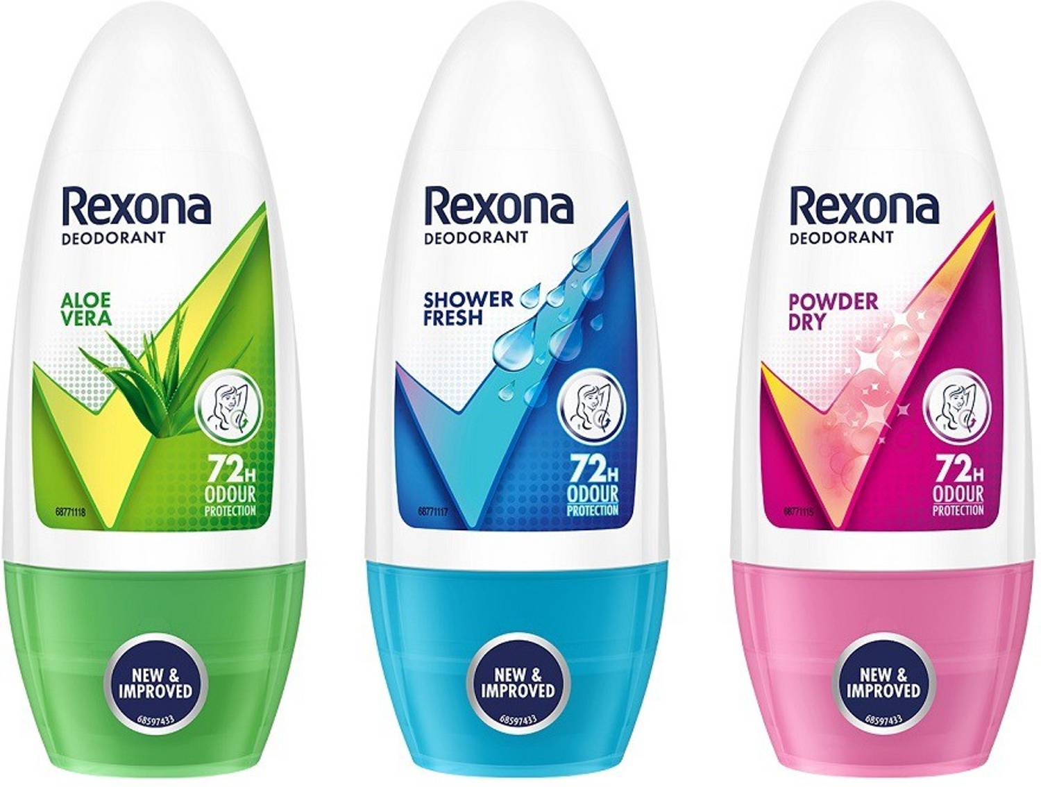 Rexona Aloe Vera, Shower Fresh, Powder Dry Underarm Roll On Deodorant Deodorant Roll-on - For Women