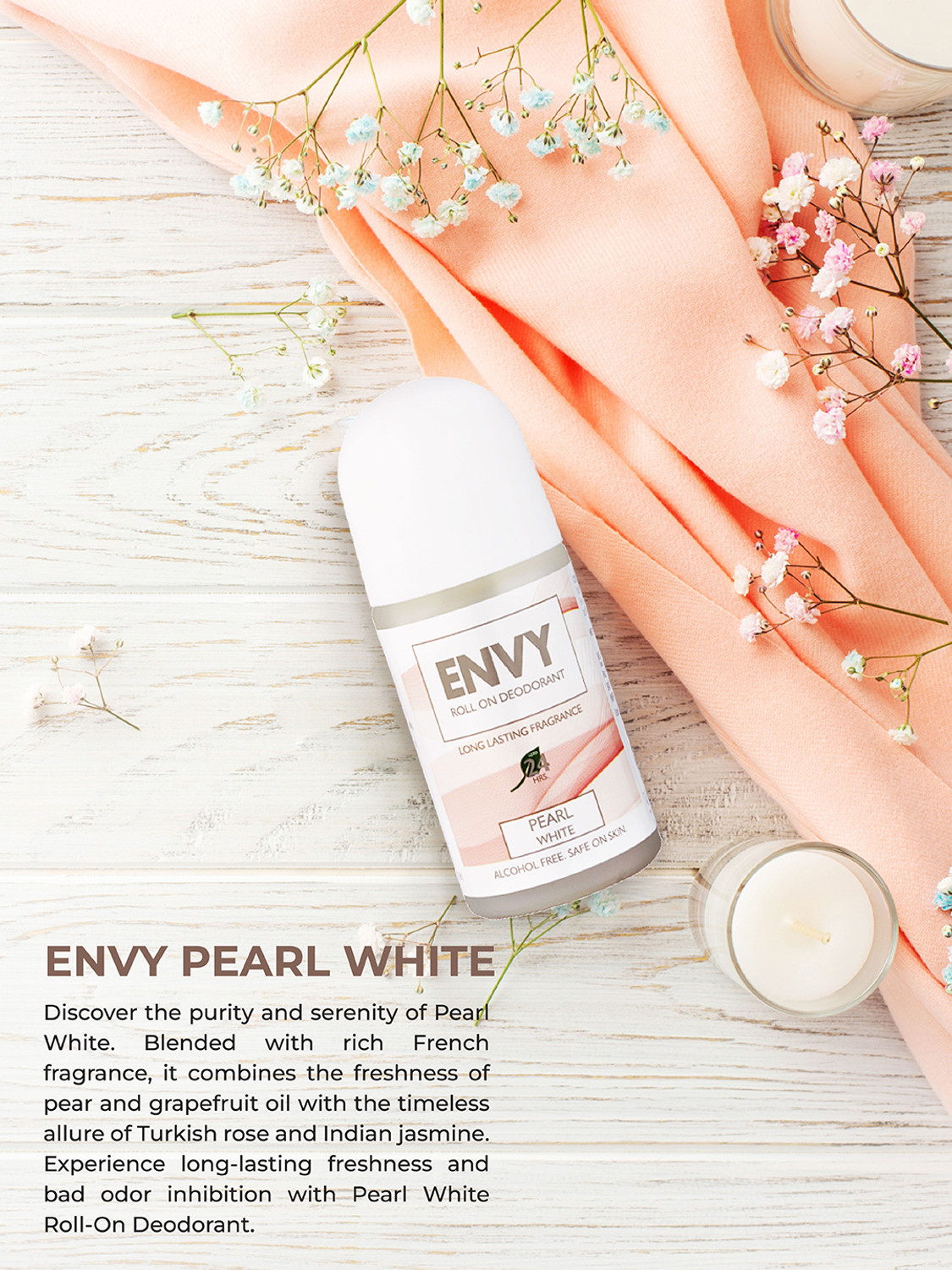 Image of Envy Pearl White II Long Lasting Deodorant Roll-on - For Women