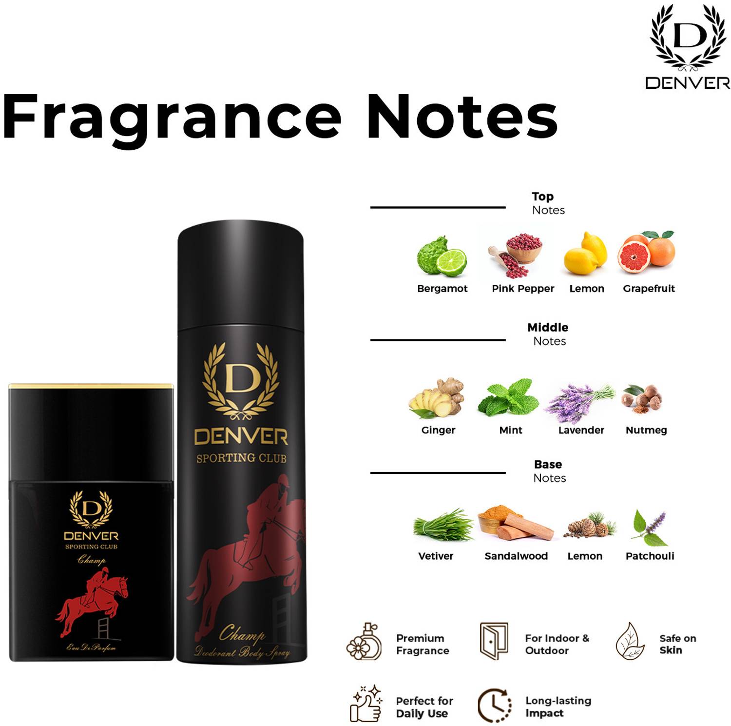 DENVER Sporting Club Champ Perfume 270 ml - Image 4