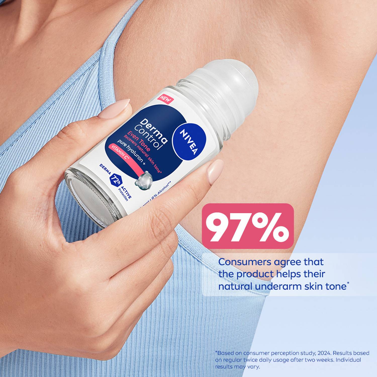 NIVEA Derma Control Eventone 0% Alcohol Roll-on Deodorant - Image 5