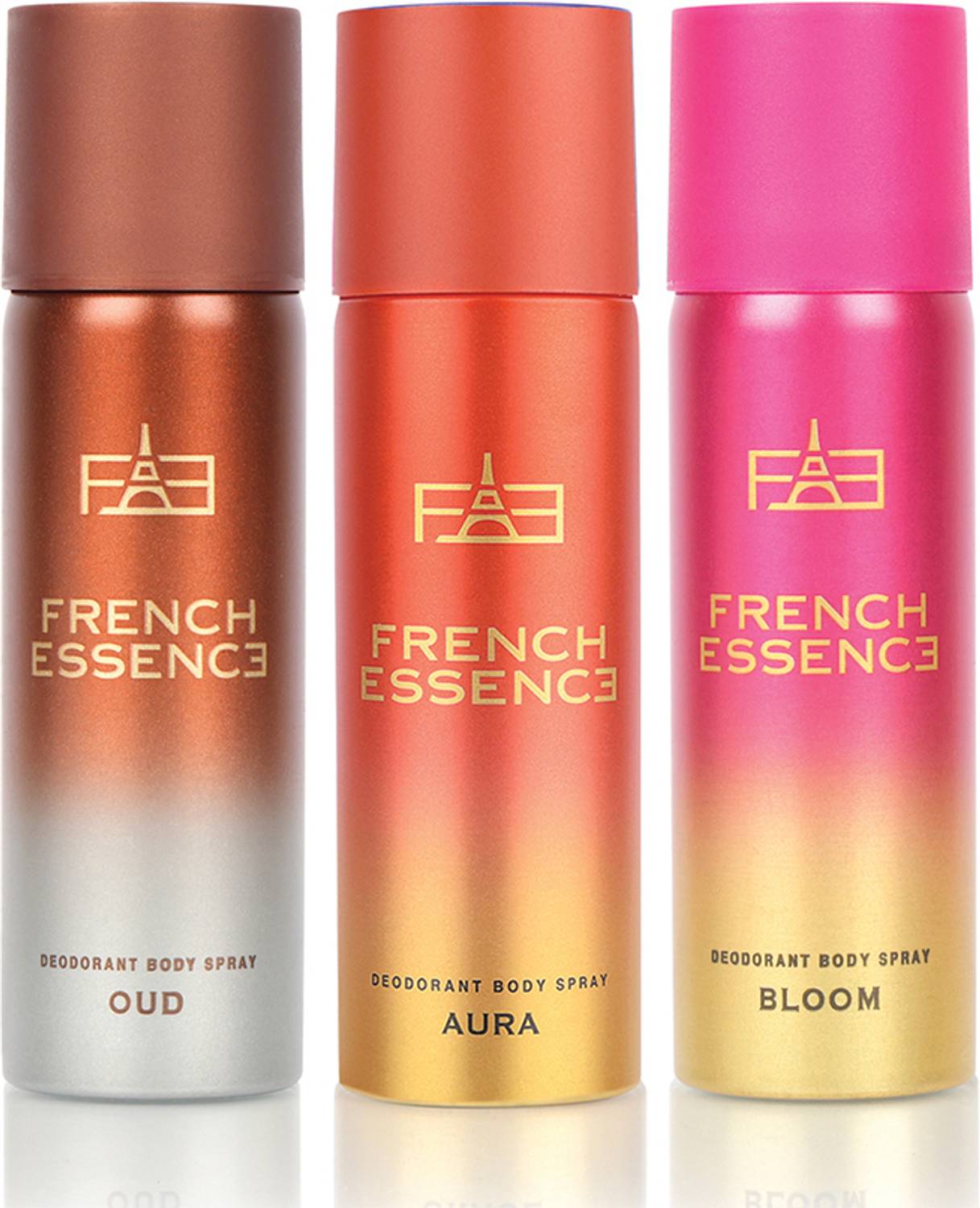 FRENCH ESSENCE Combi Pack of Bloom,Oud,Grace Deodorant Spray  –  For Women(50 ml, Pack of 3)