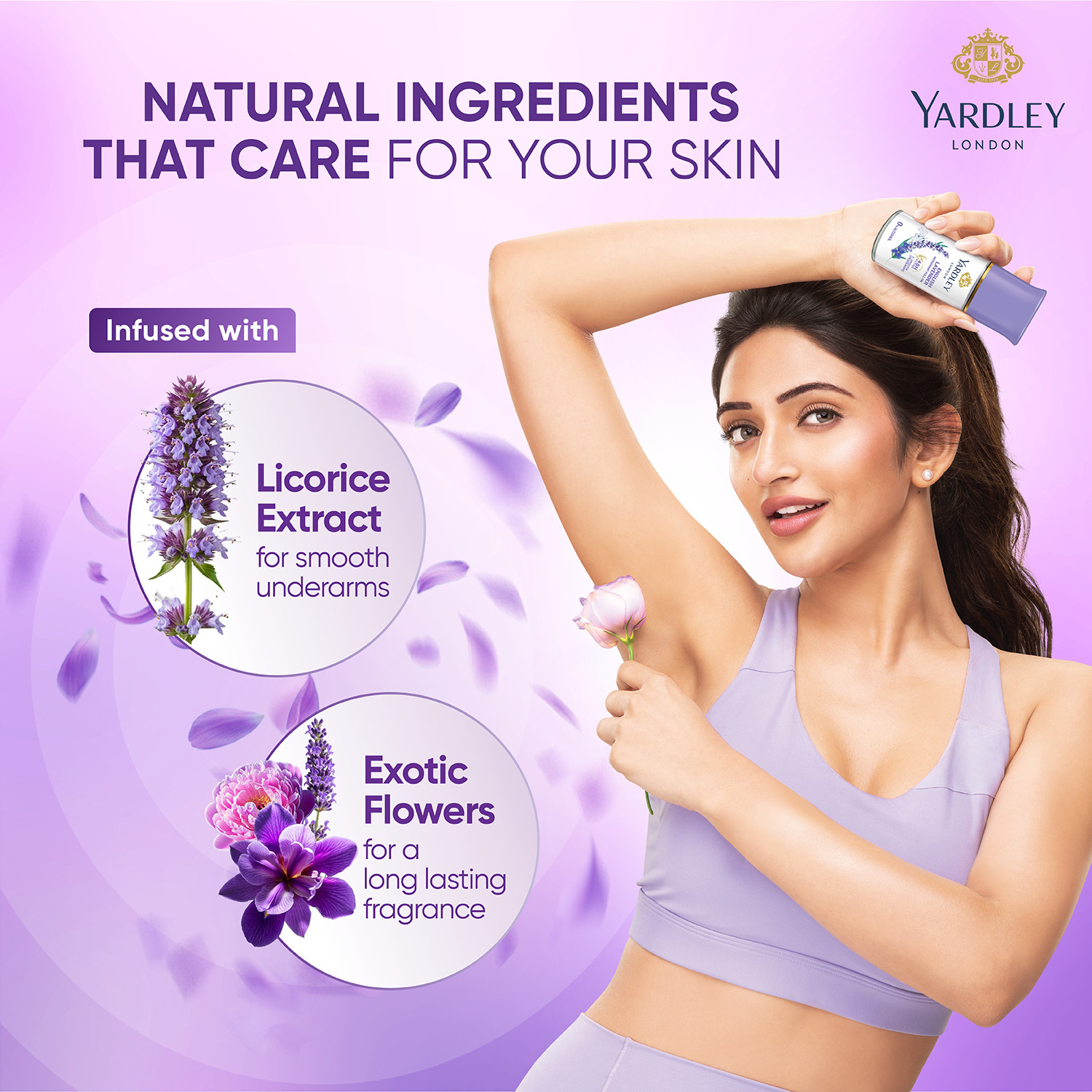 Image of Yardley London by Wipro English Lavender Anti-Perspirant with 48-Hour Active Sweat Protection Deodorant Roll-on - For Women
