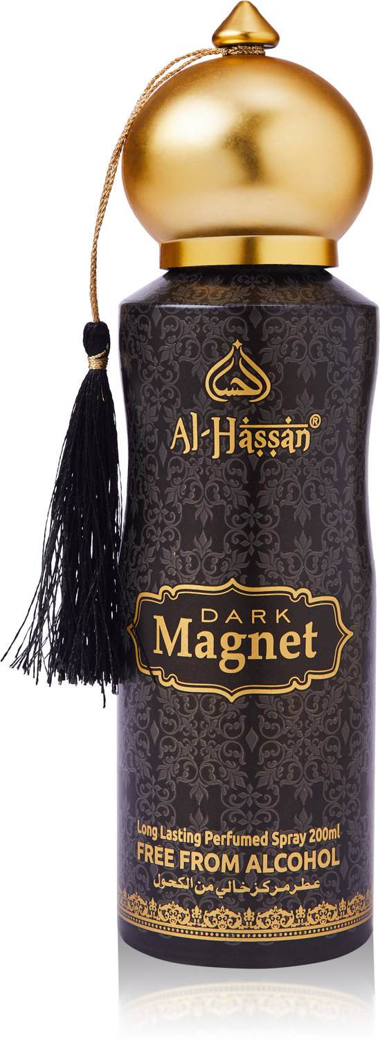 Al - Hassan Dark Magnet Perfumed | Alcohol Free Body Spray  -  For Men & Women