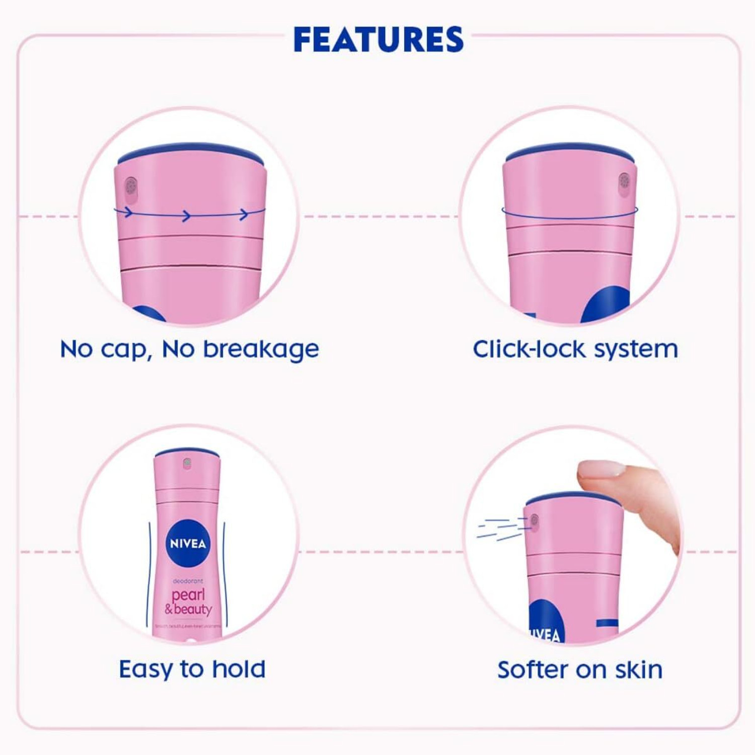 Image of NIVEA Pearl and Beauty Radiance Deo for Eventone Underarms, 48h Active Protection Deodorant Spray - For Women