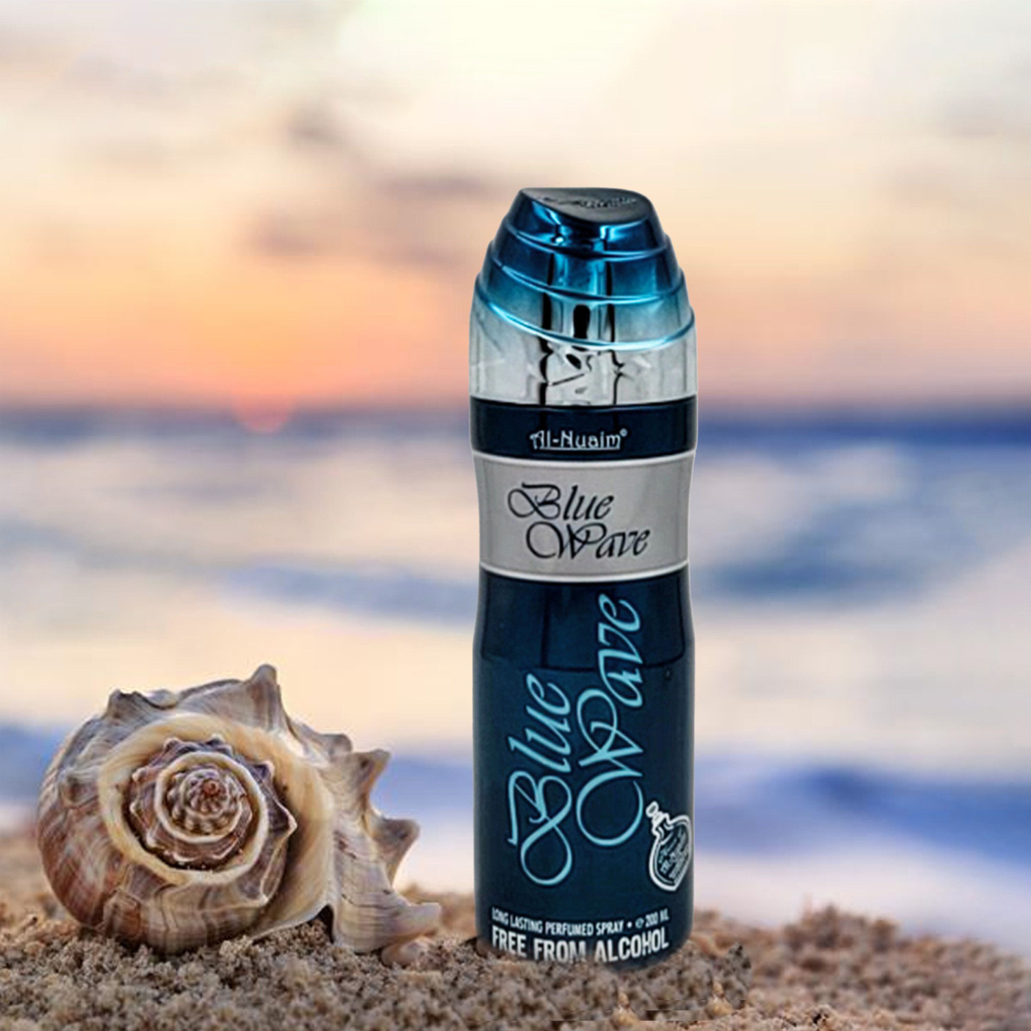Image of Al-Nuaim Blue Wave |Alcohol Free |Deodorant |Long Lasting Perfumed Spray Body Spray - For Men
