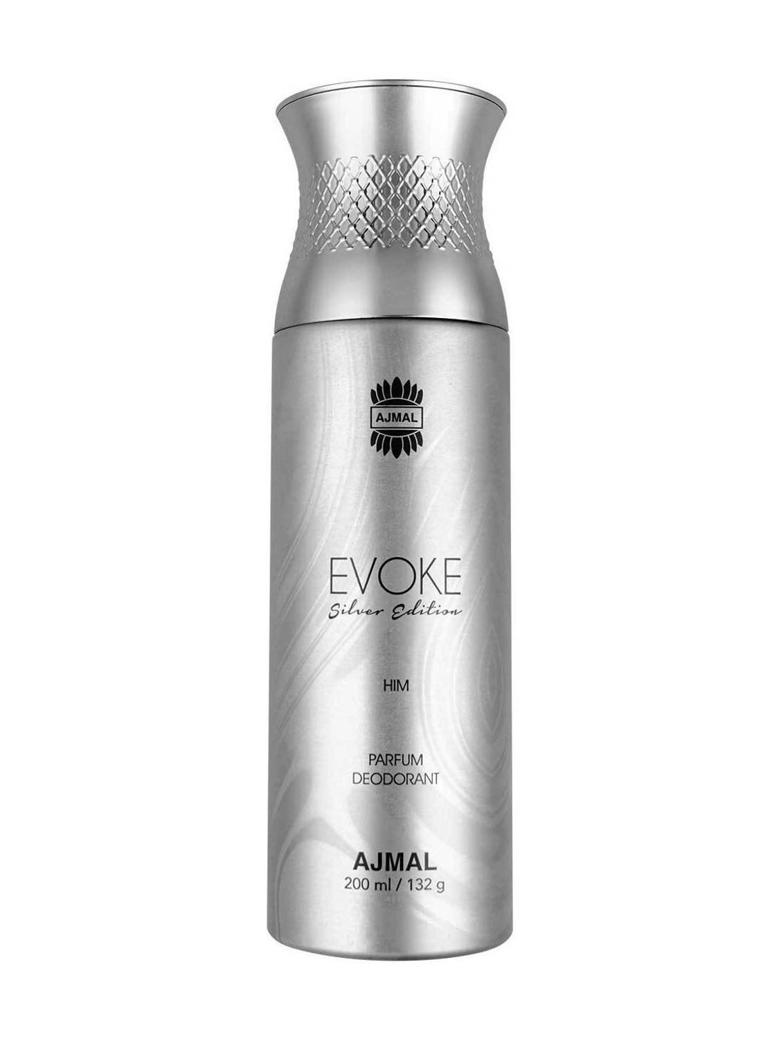 Ajmal Evoke Silver Edition Him Deodorant 200 ml Deodorant Spray - For Men