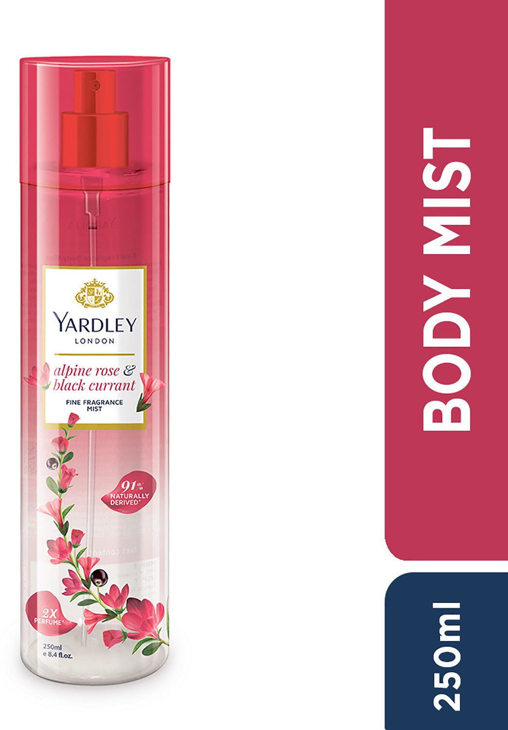 Image of Yardley London Alpine Rose & Black Currant Fine Fragrance with 2X Perfume Body Mist - For Women