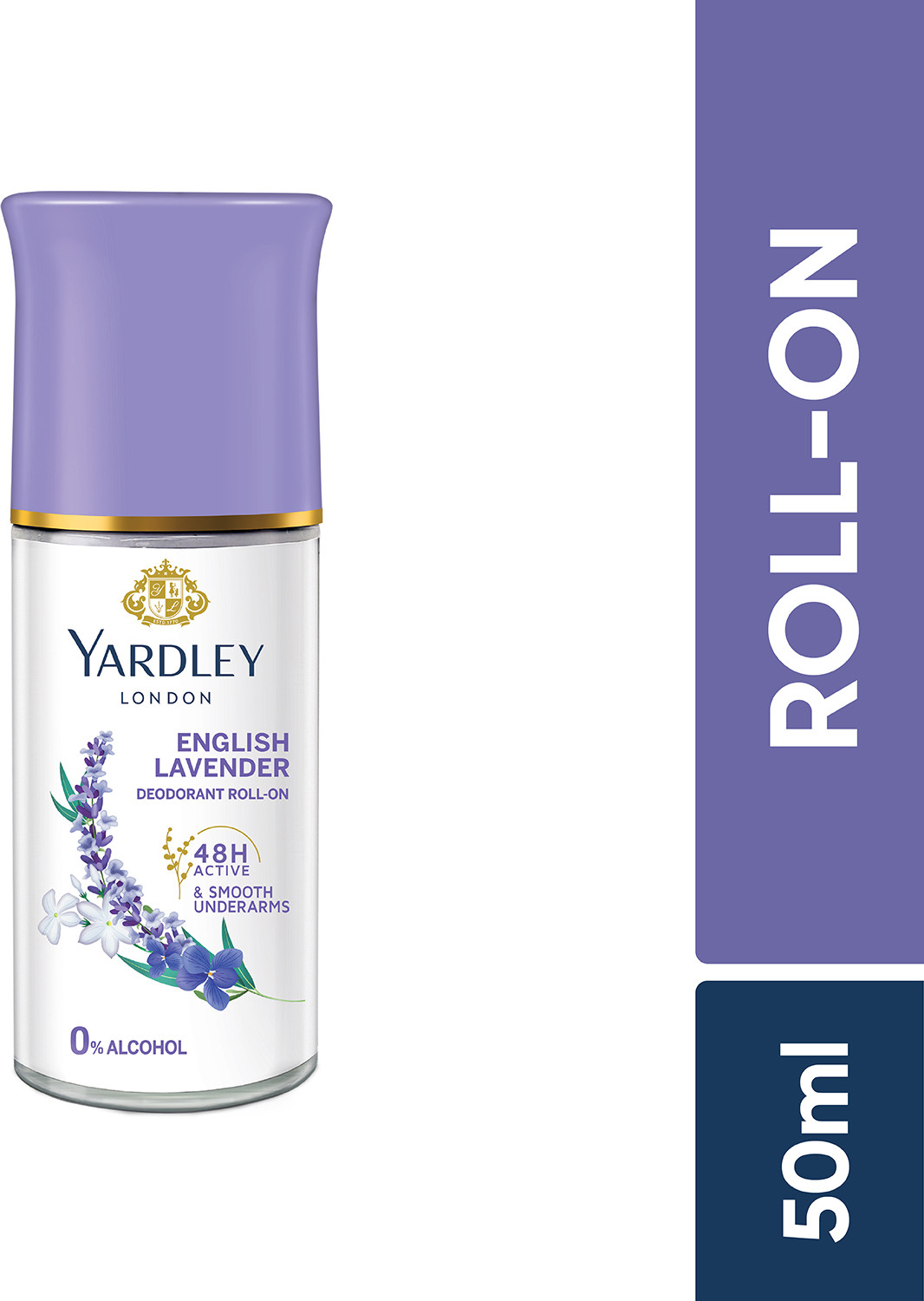 Image of Yardley London by Wipro English Lavender Anti-Perspirant with 48-Hour Active Sweat Protection Deodorant Roll-on - For Women