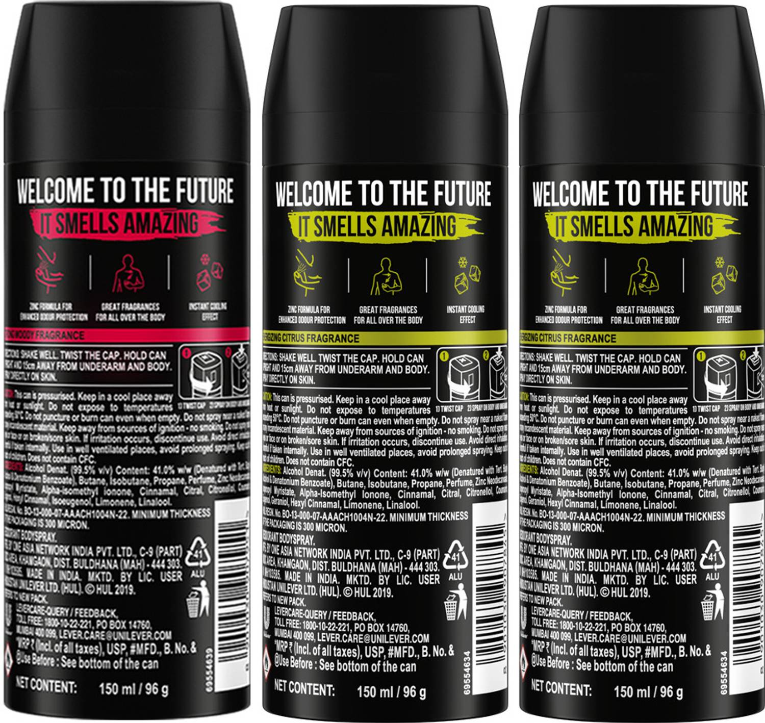 AXE Intense + Pulse Body Spray Combo Pack of 1 - Image 3