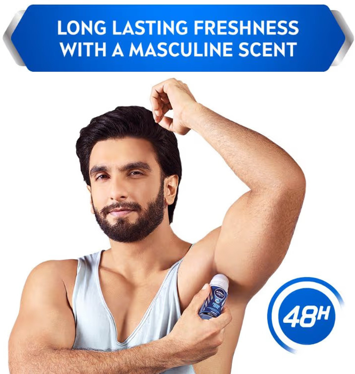 Image of NIVEA Fresh Active 72H Active Protection Roll on Deodorant Roll-on - For Men