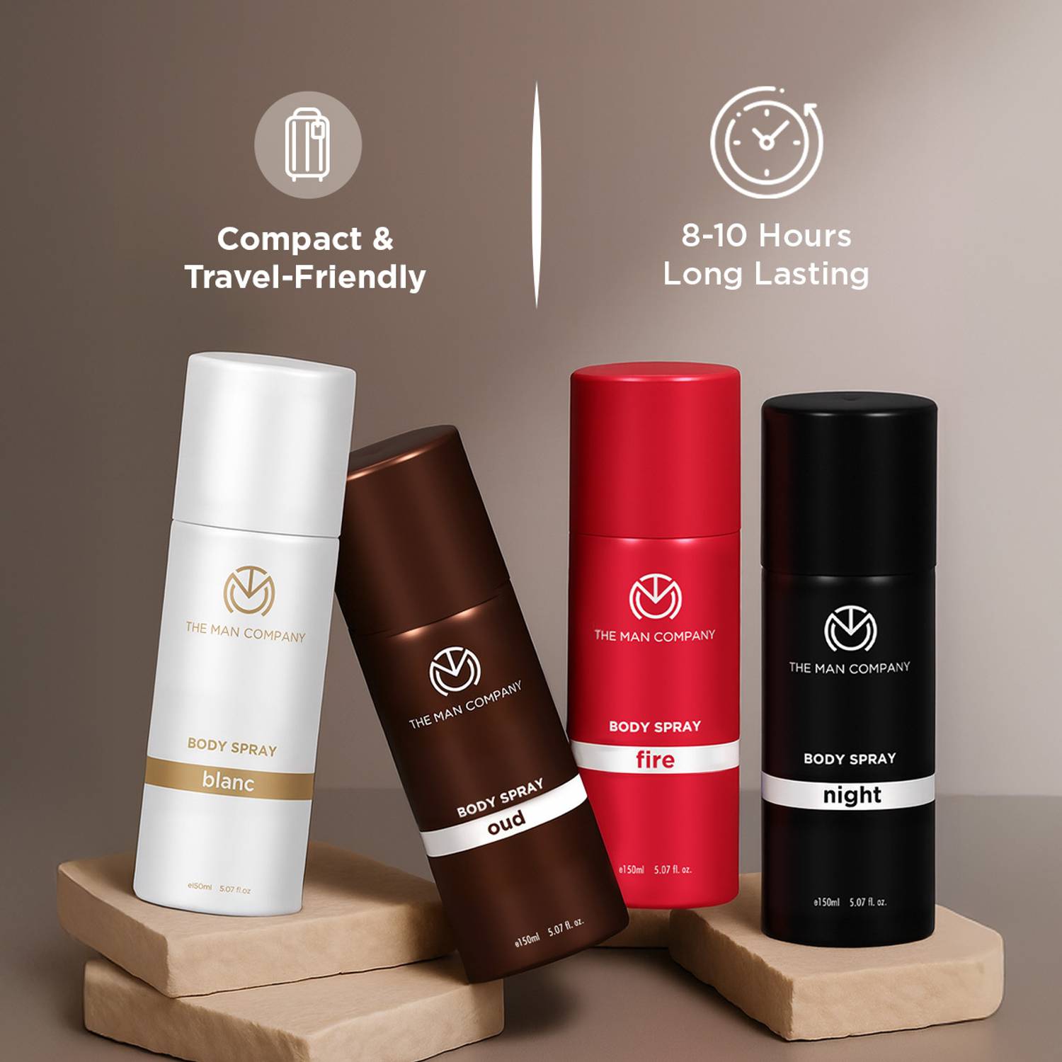 THE MAN COMPANY Blanc, Fire, Night & Oud Deodorant Set - Image 2