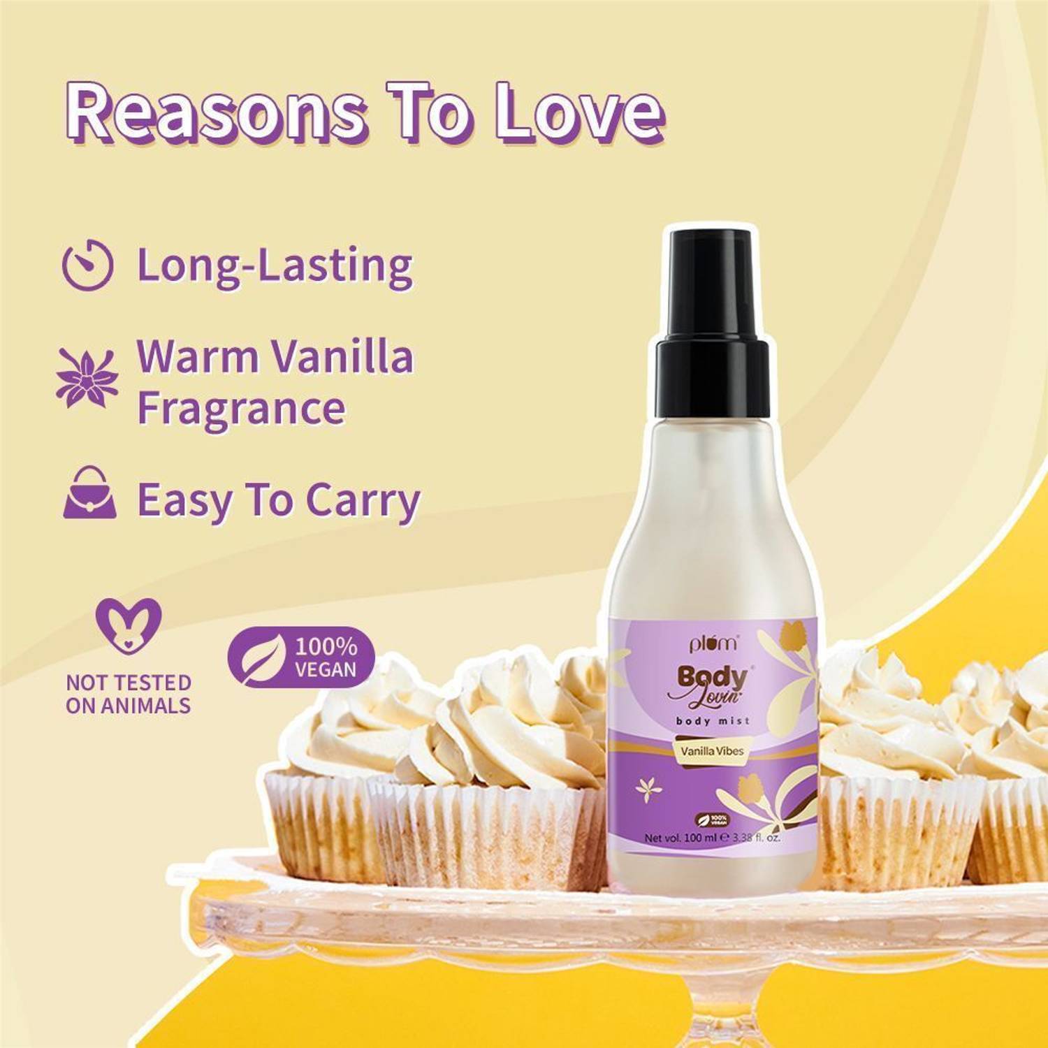 Plum BodyLovin' Vanilla Vibes Body Mist 100 ml - Image 2