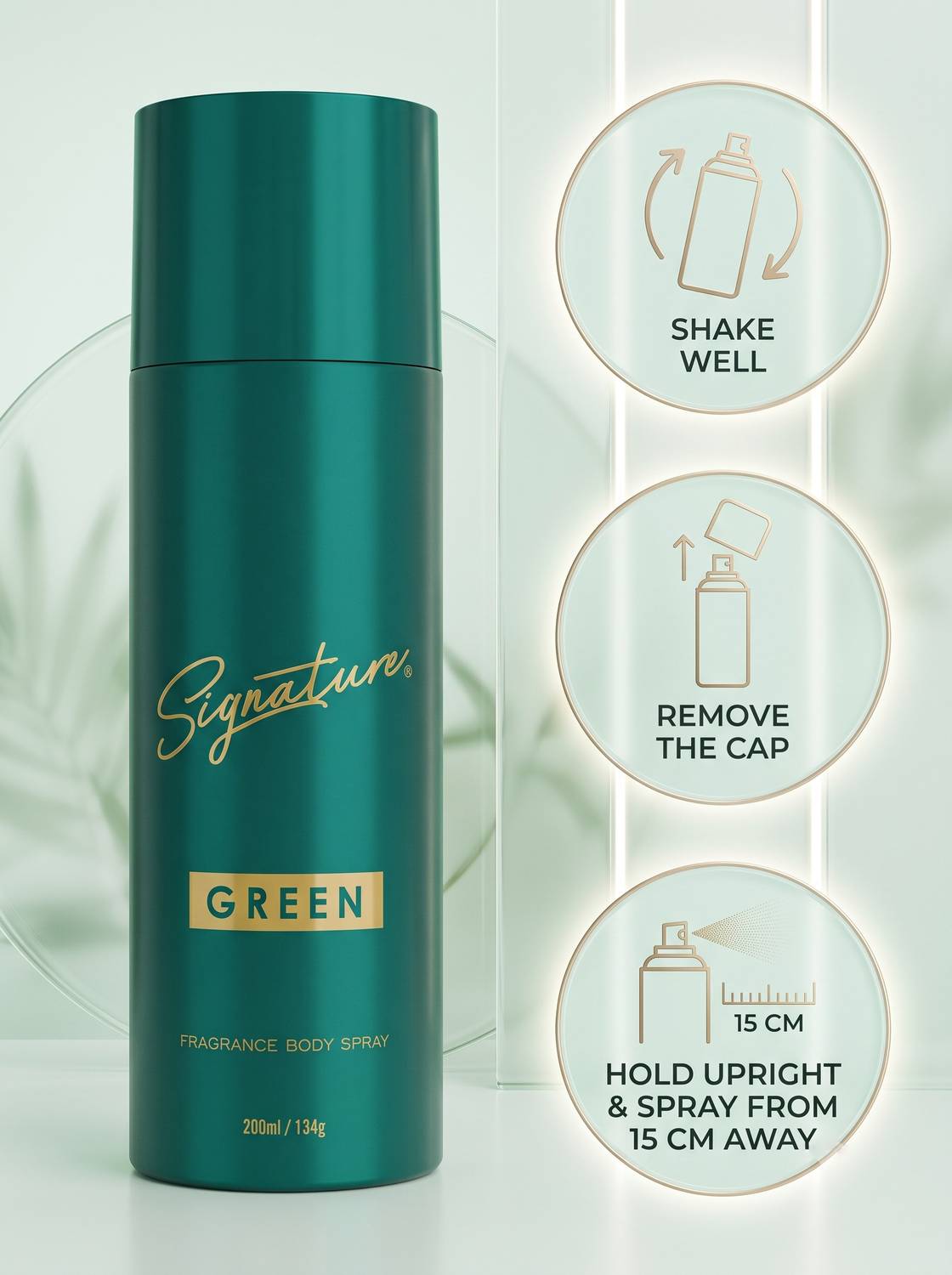 Signature Deodorant Body Spray - Green - Image 4
