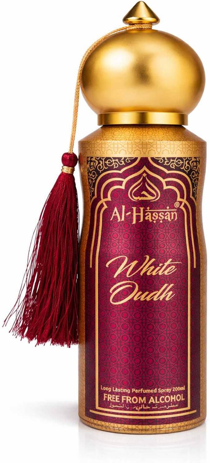 Al - Hassan Al hassan White Oudh Body Spray - For Men & Women