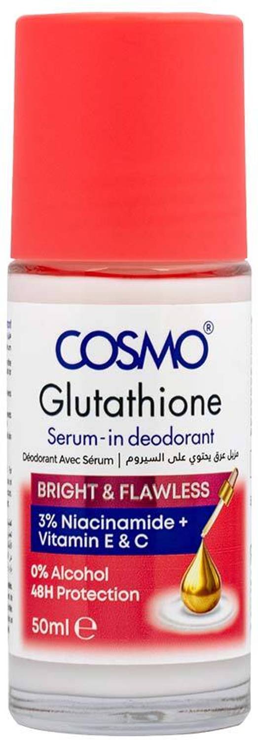 COSMO Body Deodorant Serum Bright & Flawless |48-Hour Odor Protection,Skin Brightening Deodorant Stick