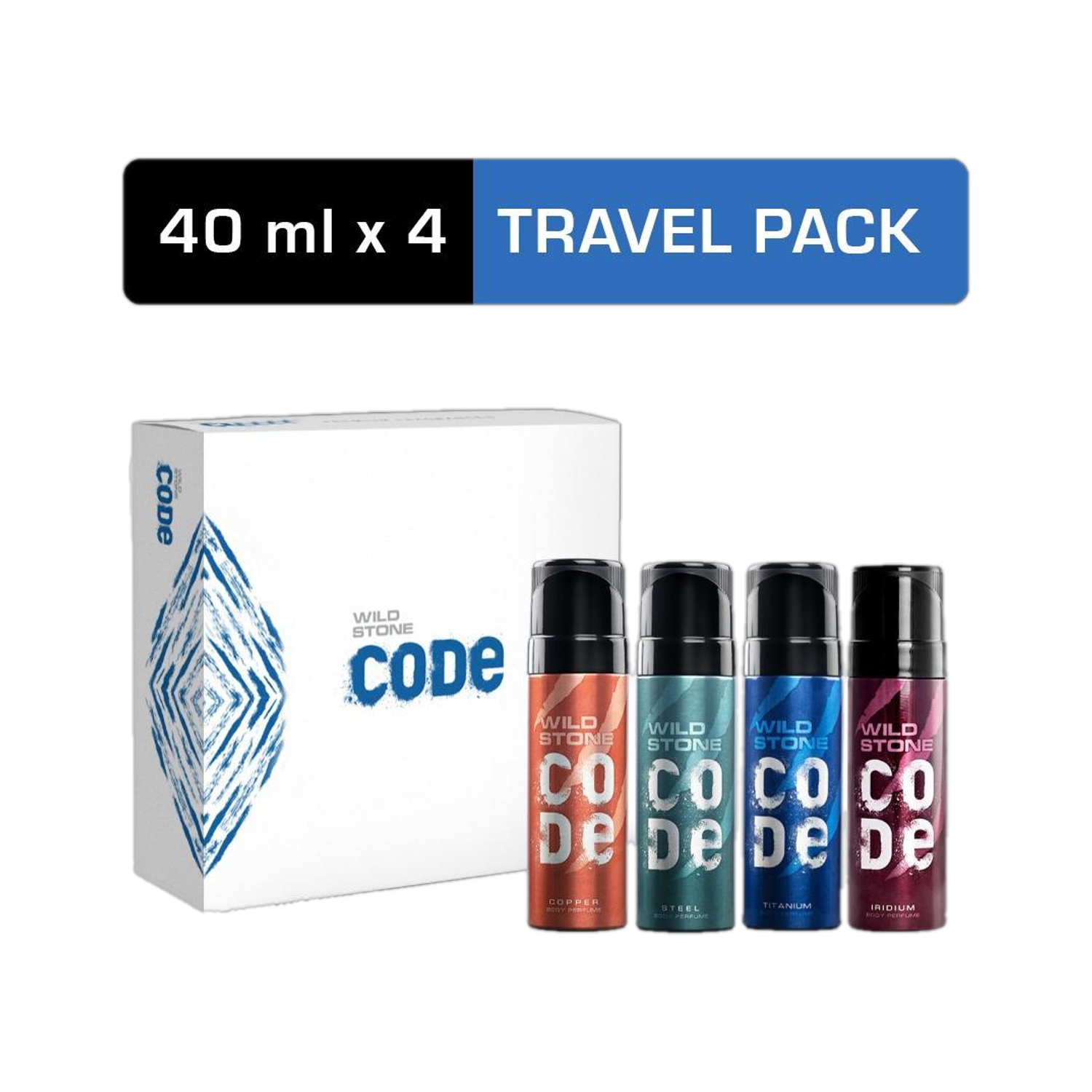 Wild Stone CODE Gift Pack (4 Variants) Perfume Body Spray - Image 1