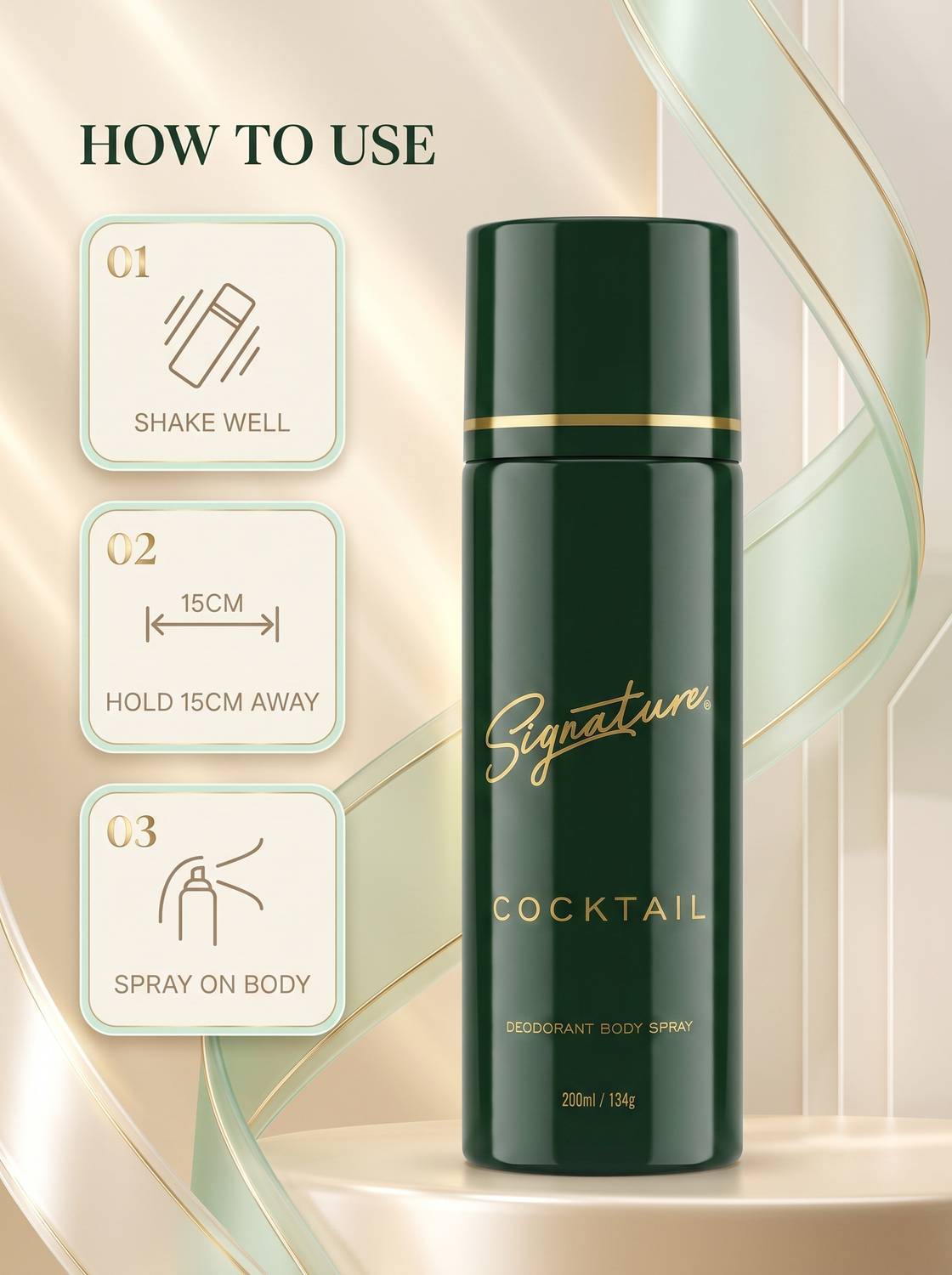 Signature Cocktail Deodorant Body Spray 200ml - Image 5