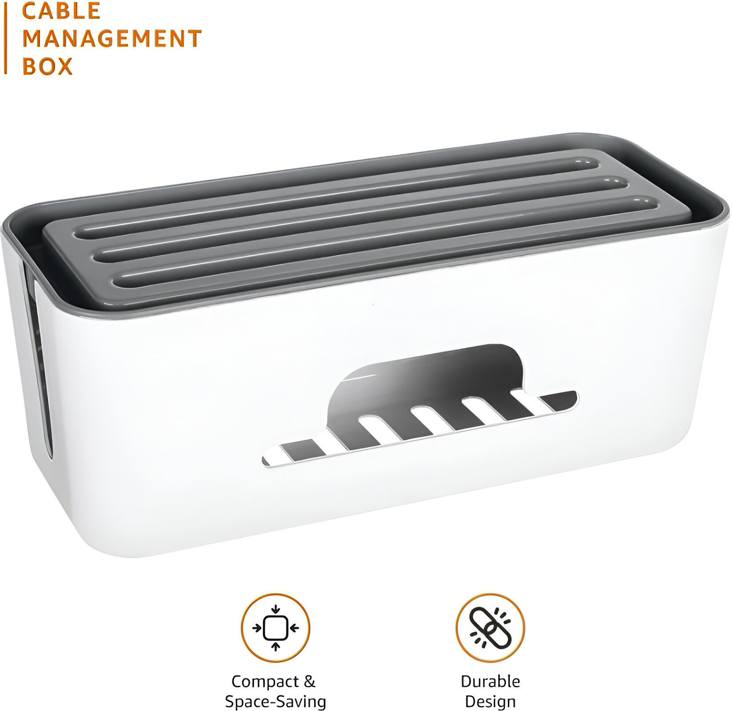 Image of Dwarkesh Enterpise 1 Compartments Plastic Cable Organizer Box